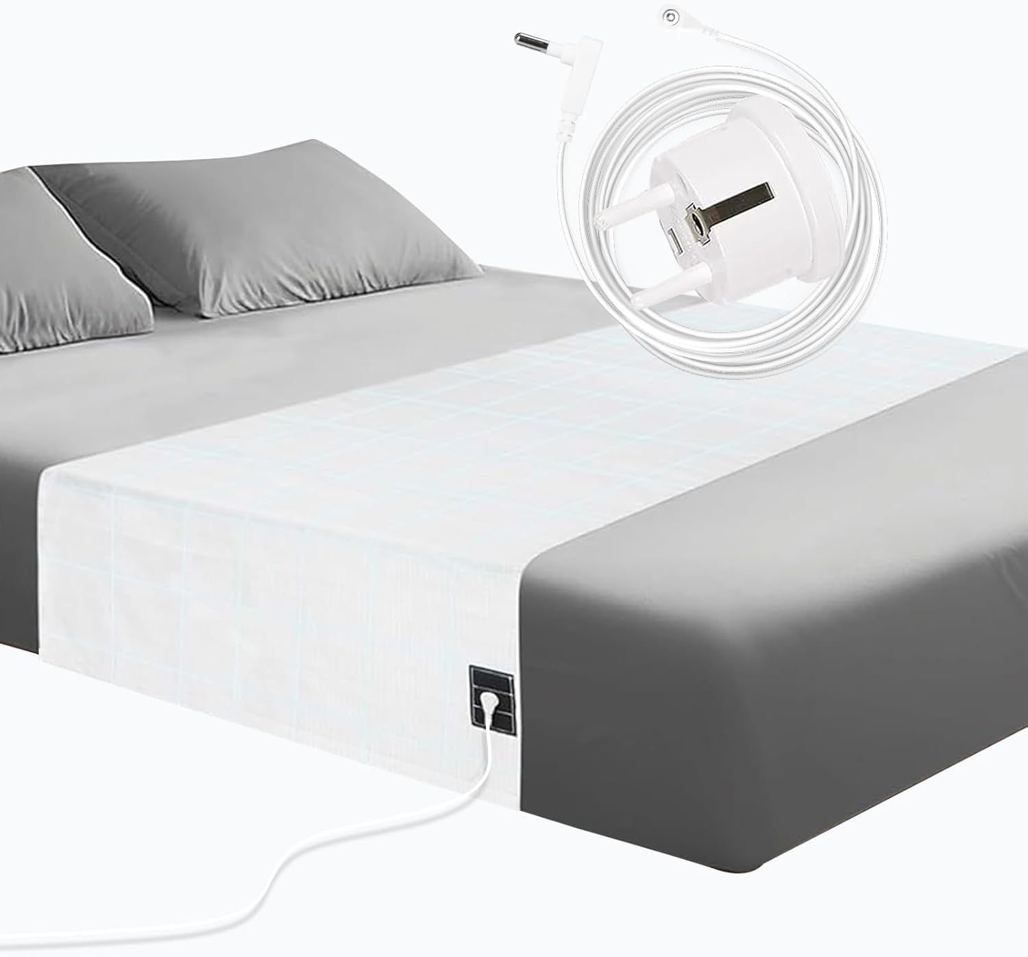 RIQINXIN Lenzuolo di Messa a Terra in Fibra d'Argento