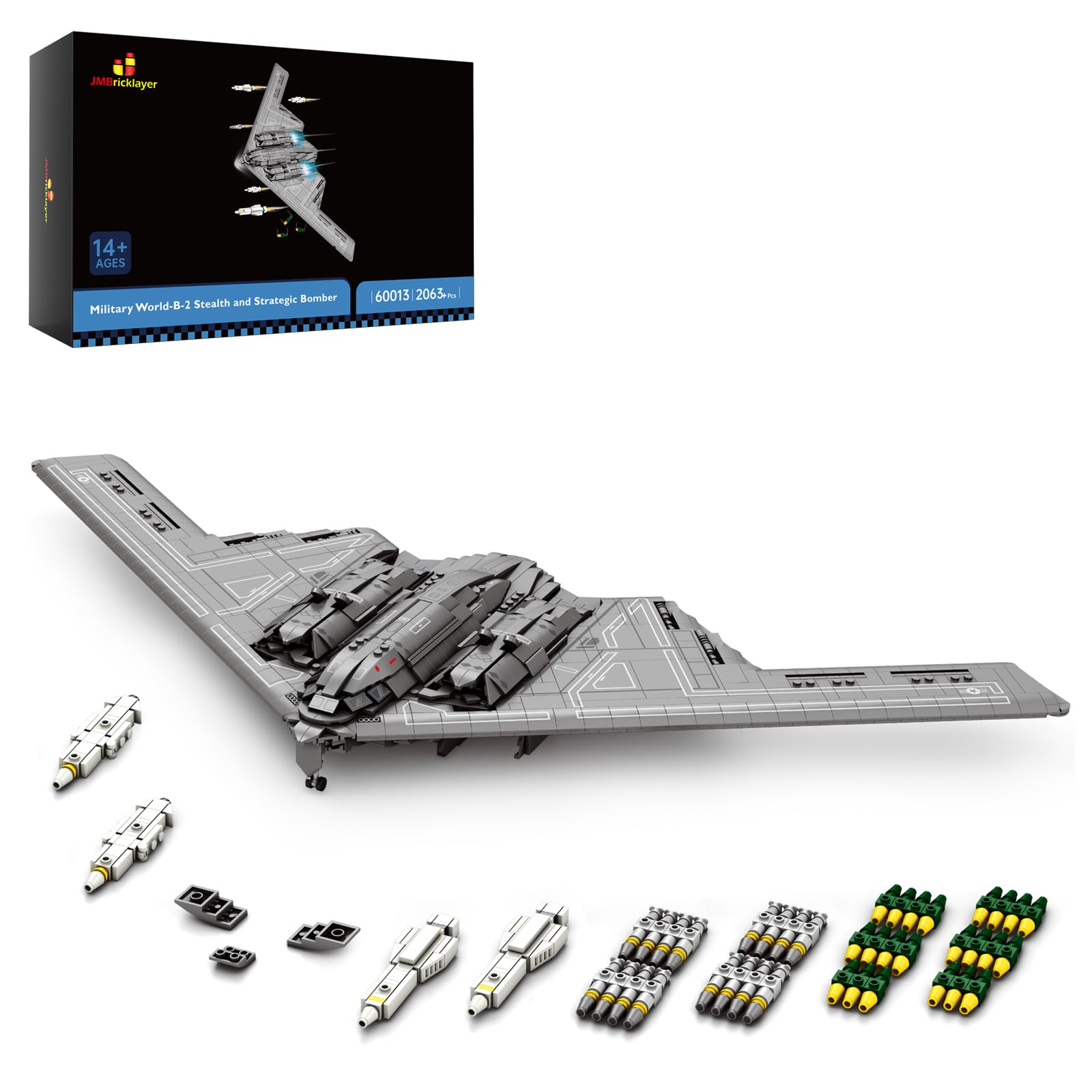 JMBricklayer Set Blocchi Costruzione Aereo B2 60013