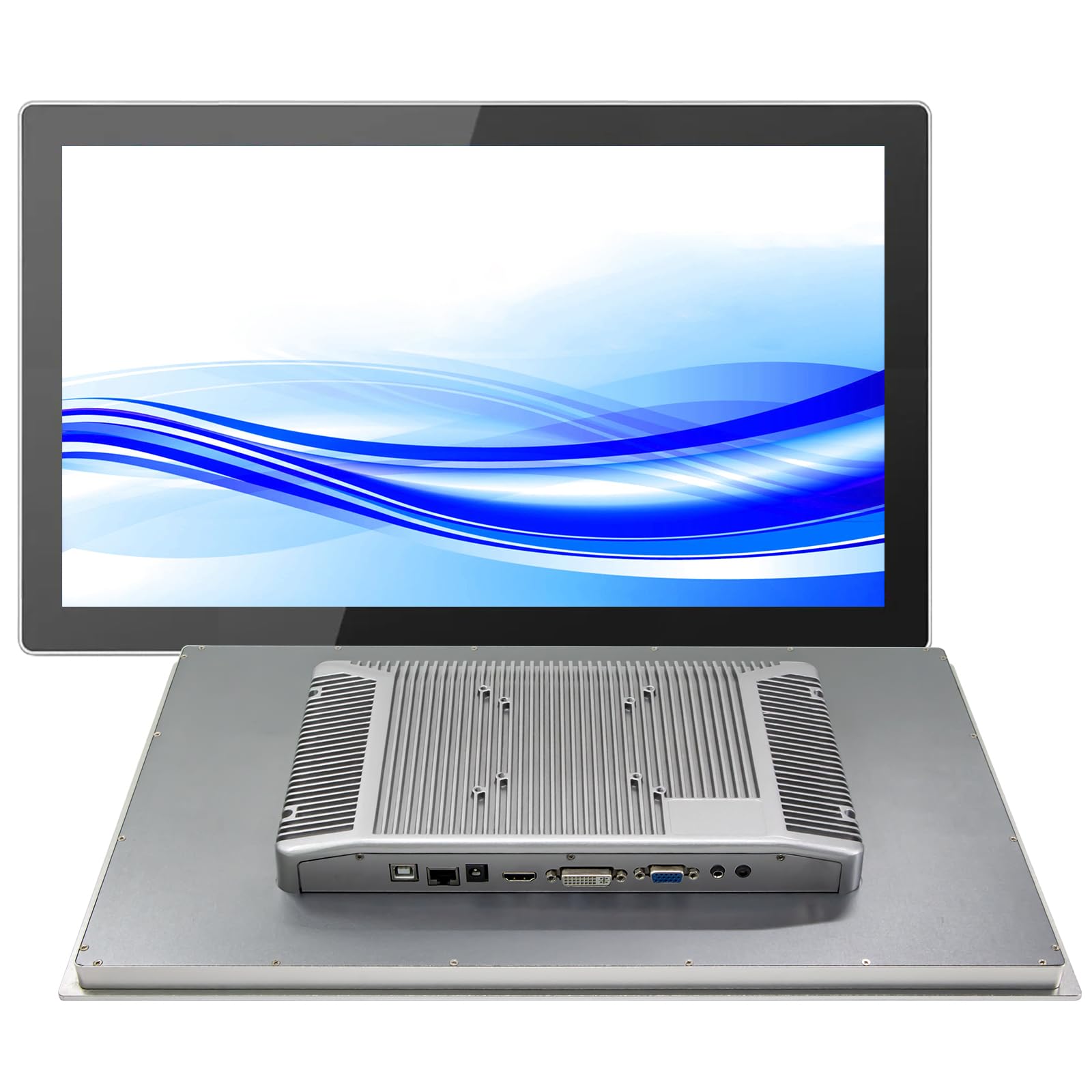 Monitor LCD touch screen GrenTouch da 21,5 pollici con 10 punti di contatto, custodia in alluminio - Monitor touchscreen integrato per applicazioni industriali, mediche e al dettaglio