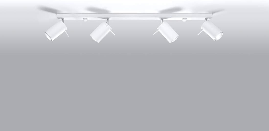 Sollux Lighting Ring 4L - Lampada da Soffitto Bianca - immagine 2