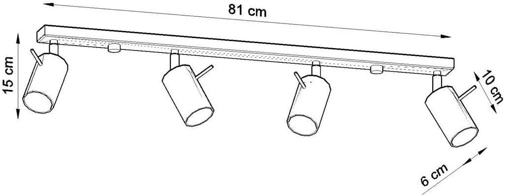 Sollux Lighting Ring 4L - Lampada da Soffitto Bianca - immagine 5
