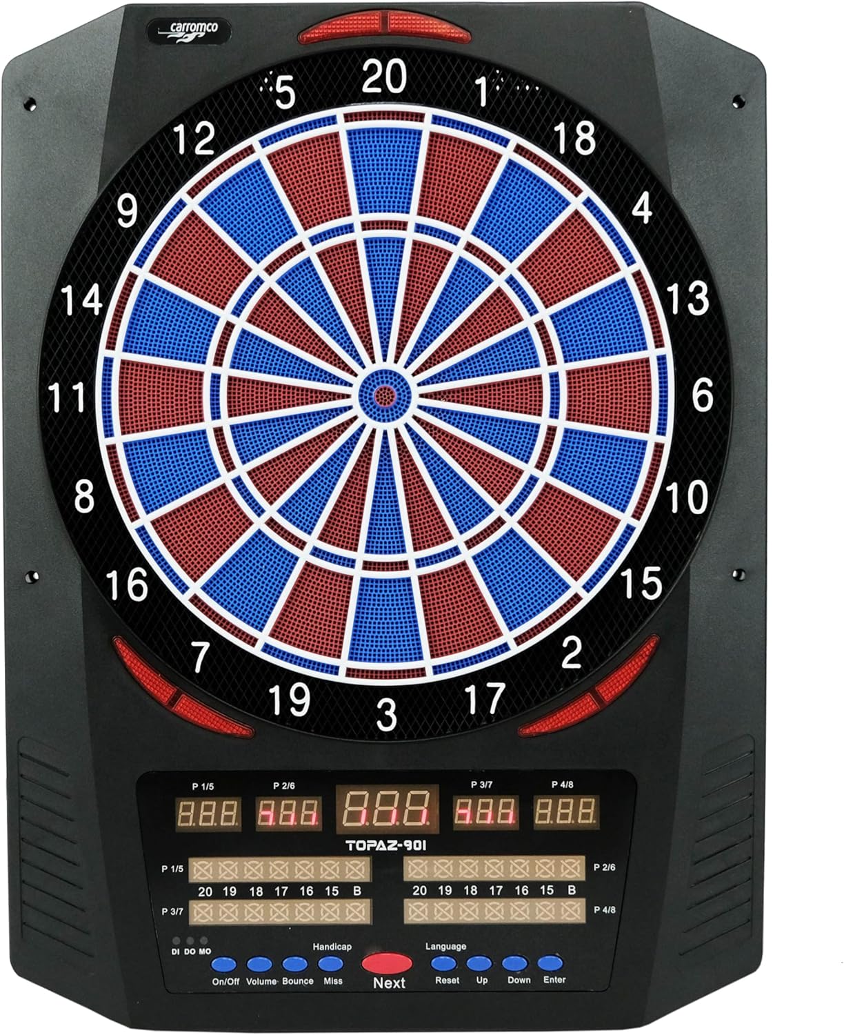 Carromco Bersaglio Elettronico Topaz-901 Rosso/Blu - immagine 6