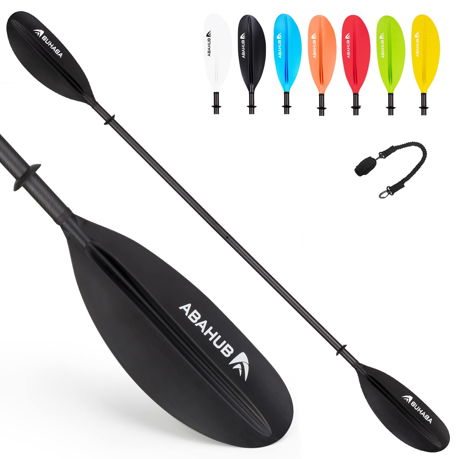 Abahub Pagaia Kayak Carbonio Doppia Remi 230cm