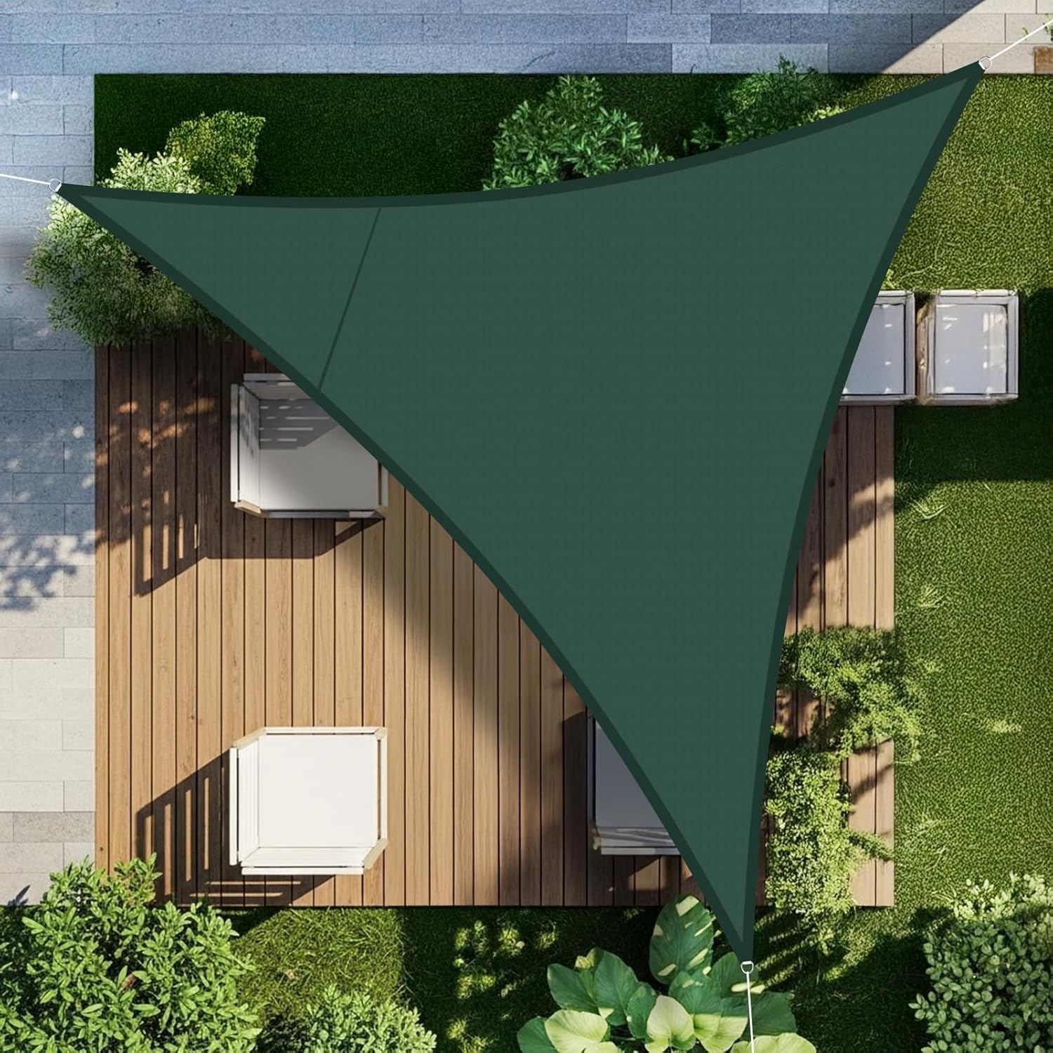 Love Story Vela Ombreggiante Triangolare 4x4x4m Verde