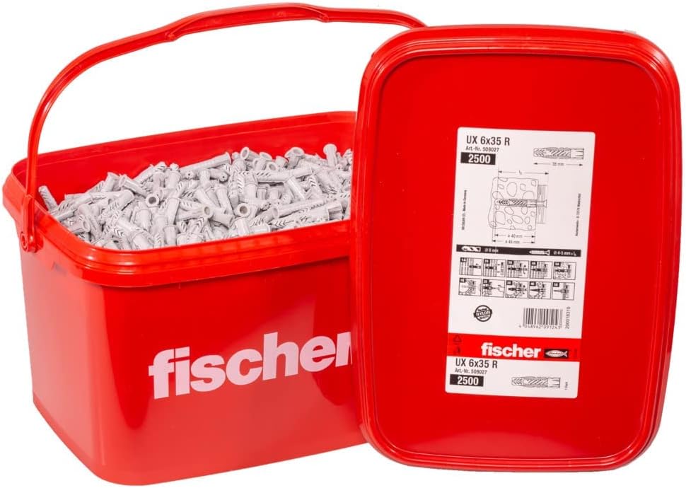 fischer 508027 Tasselli UX, Standard, 6 x 35 - immagine 3