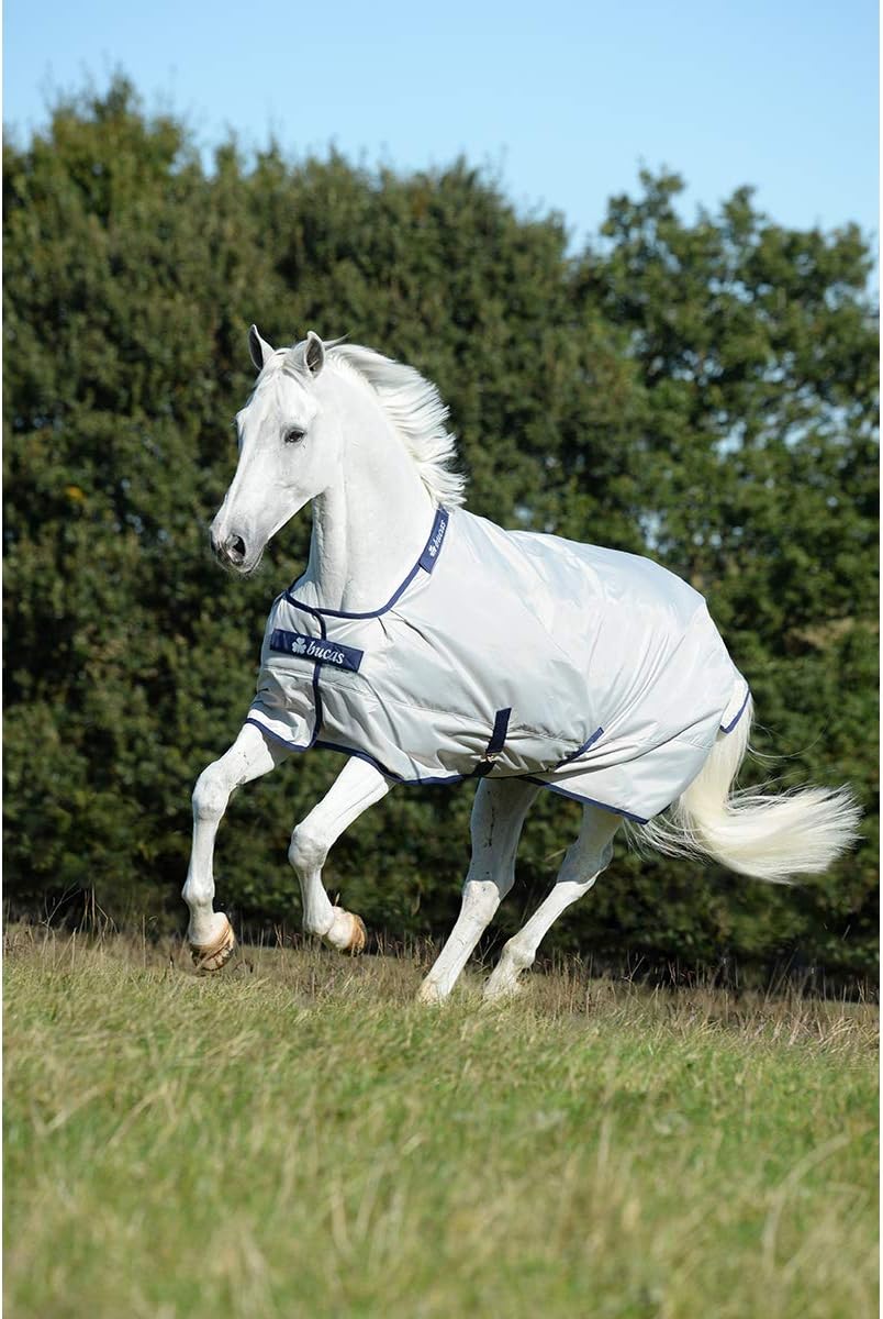 Bucas Sun-Shower 120 - Coperta per cavallo, colore: Argento - immagine 3