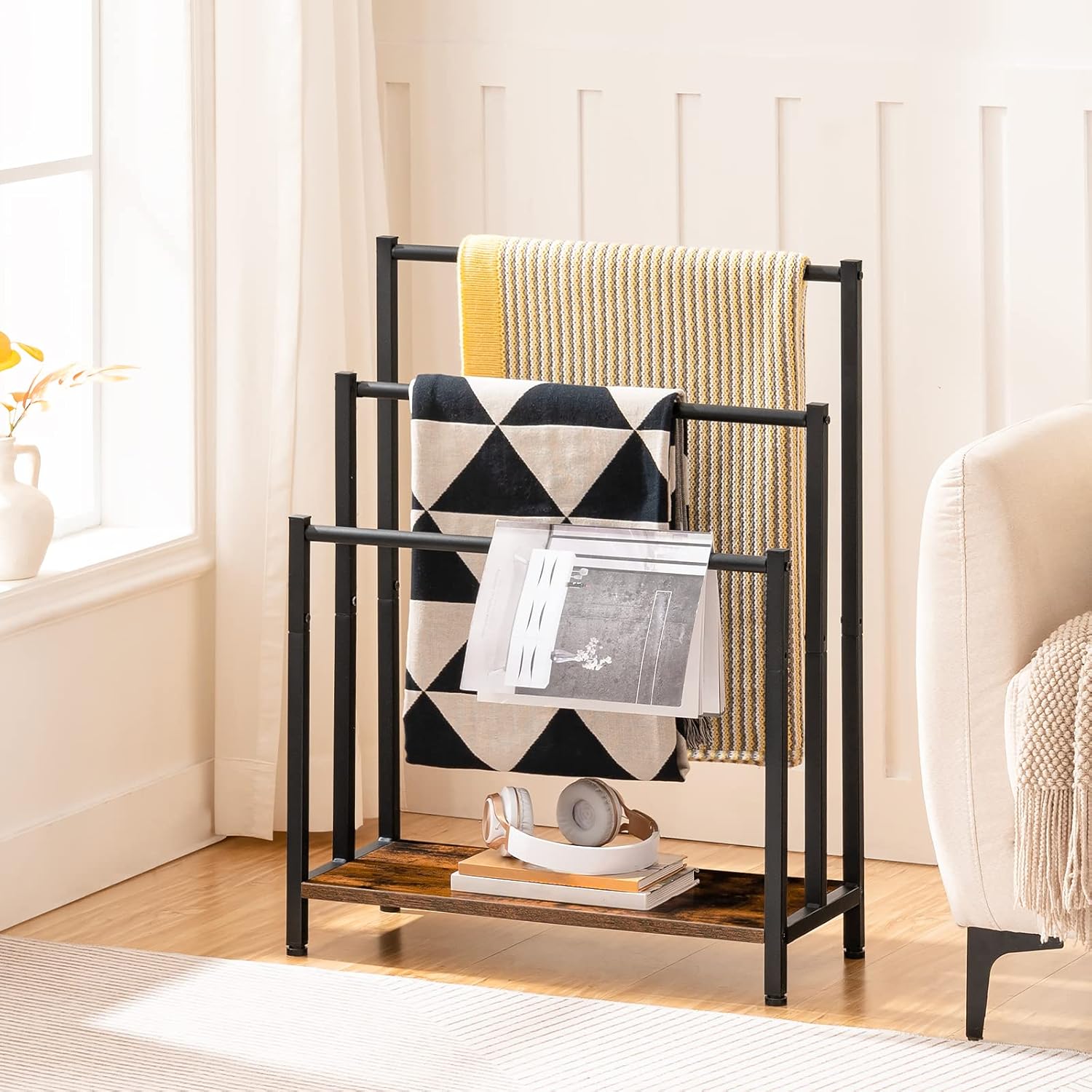 Hoobro Portasciugamani Autoportante 3 Bracci - immagine 5