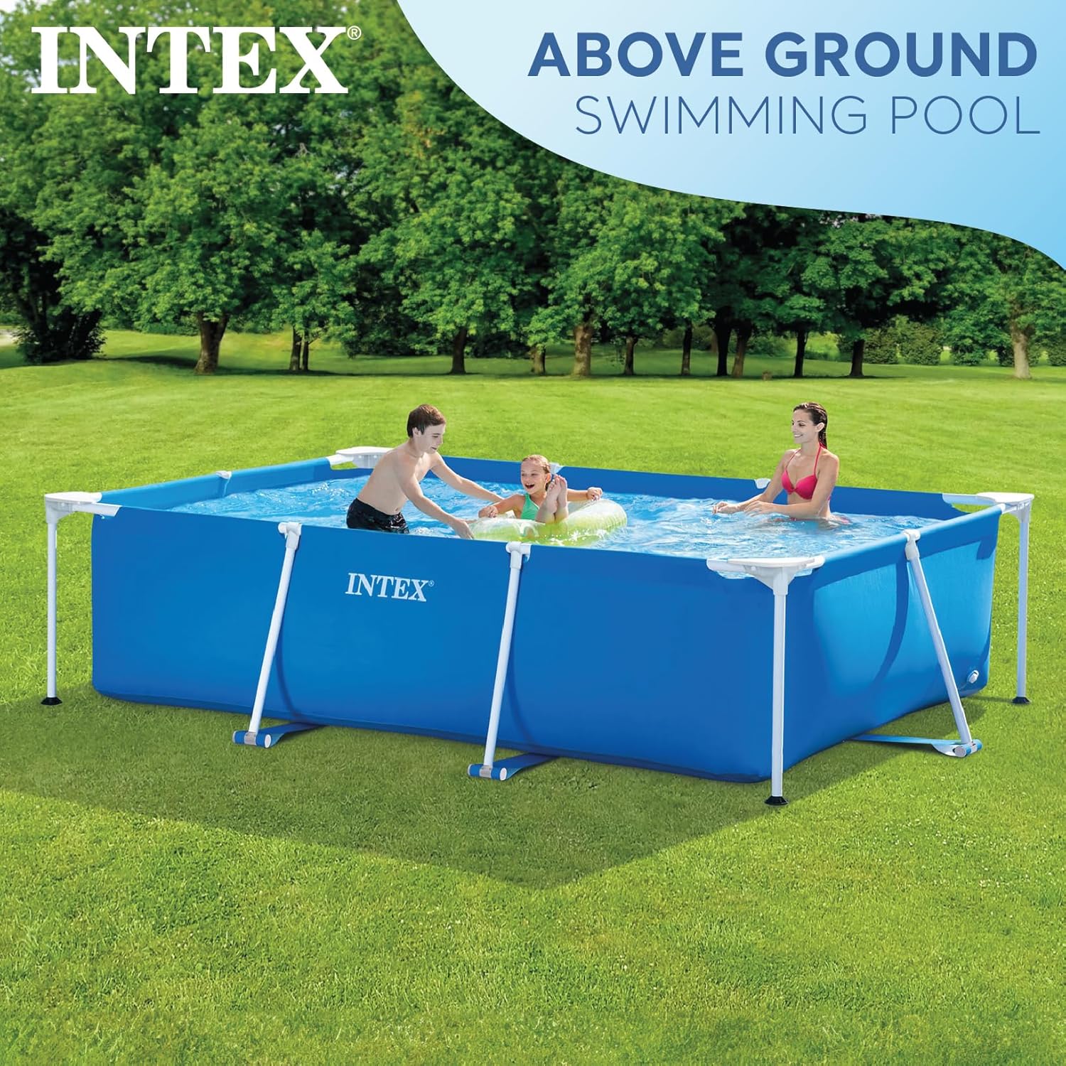Intex 28272NP Piscina Fuori Terra Rectangular Frame - immagine 3