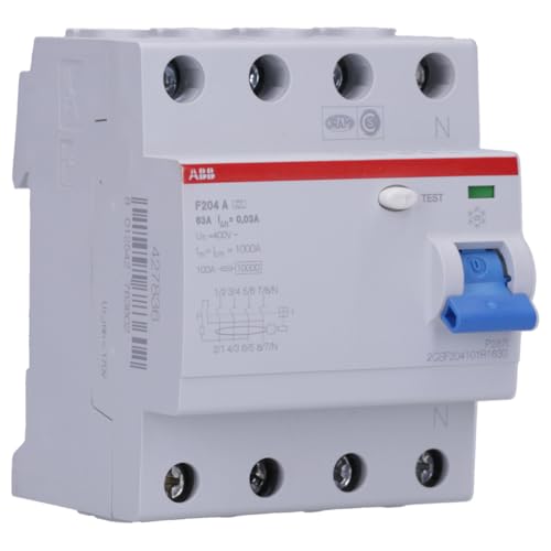 FIG F204A-63 / 0,03 Tipo a 4 poli Tipo A BREAKER FINE, 230 V, 63A