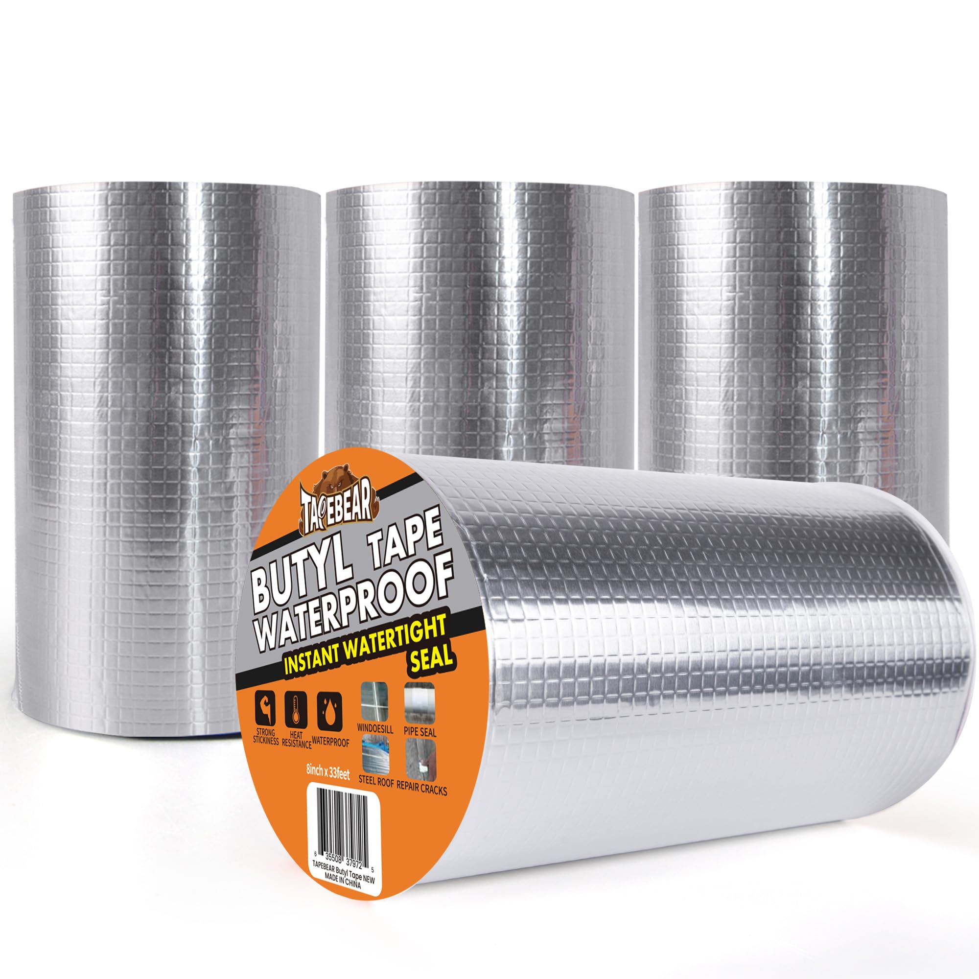 Tapebear Nastro Butilico Impermeabile 200mm x 10m