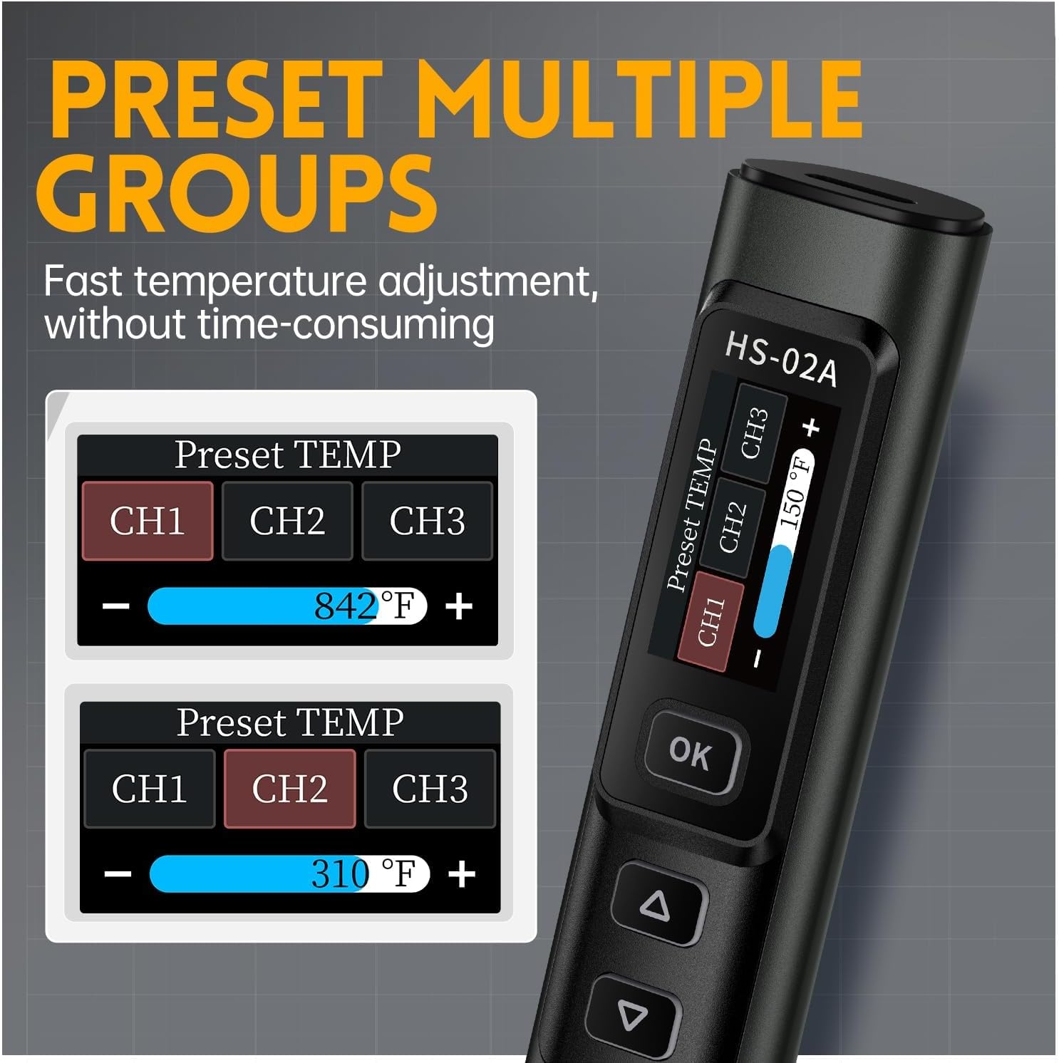 Soldering Iron HS-02B - Saldatore Digitale 100W - immagine 3