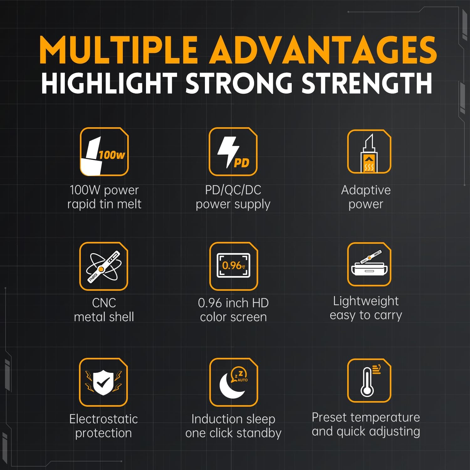 Soldering Iron HS-02B - Saldatore Digitale 100W - immagine 8