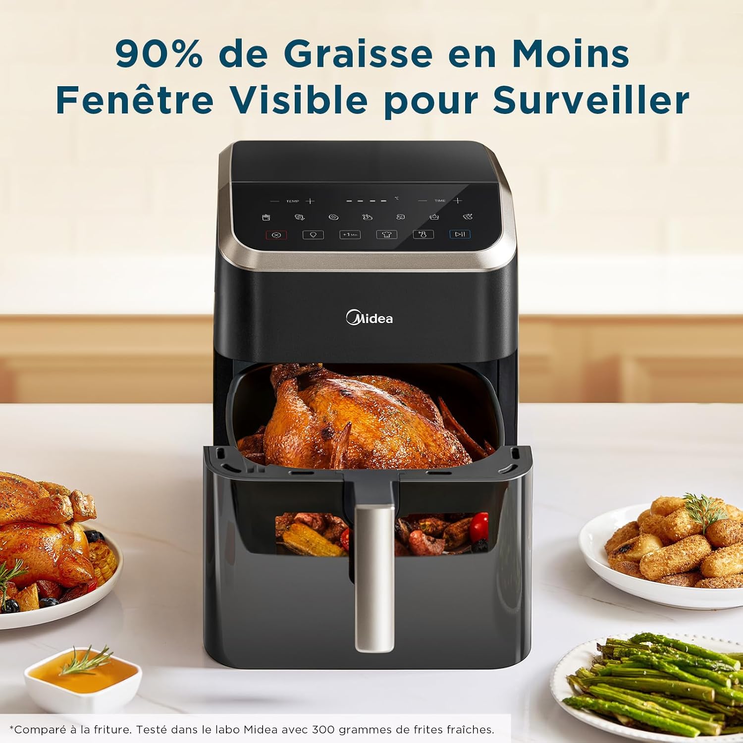 Midea Friggitrice ad aria calda 7L con Easy View - immagine 3