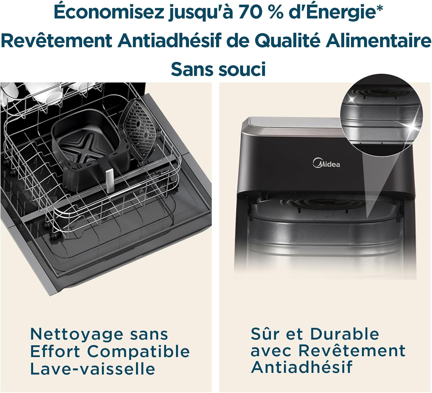 Midea Friggitrice ad aria calda 7L con Easy View - immagine 7