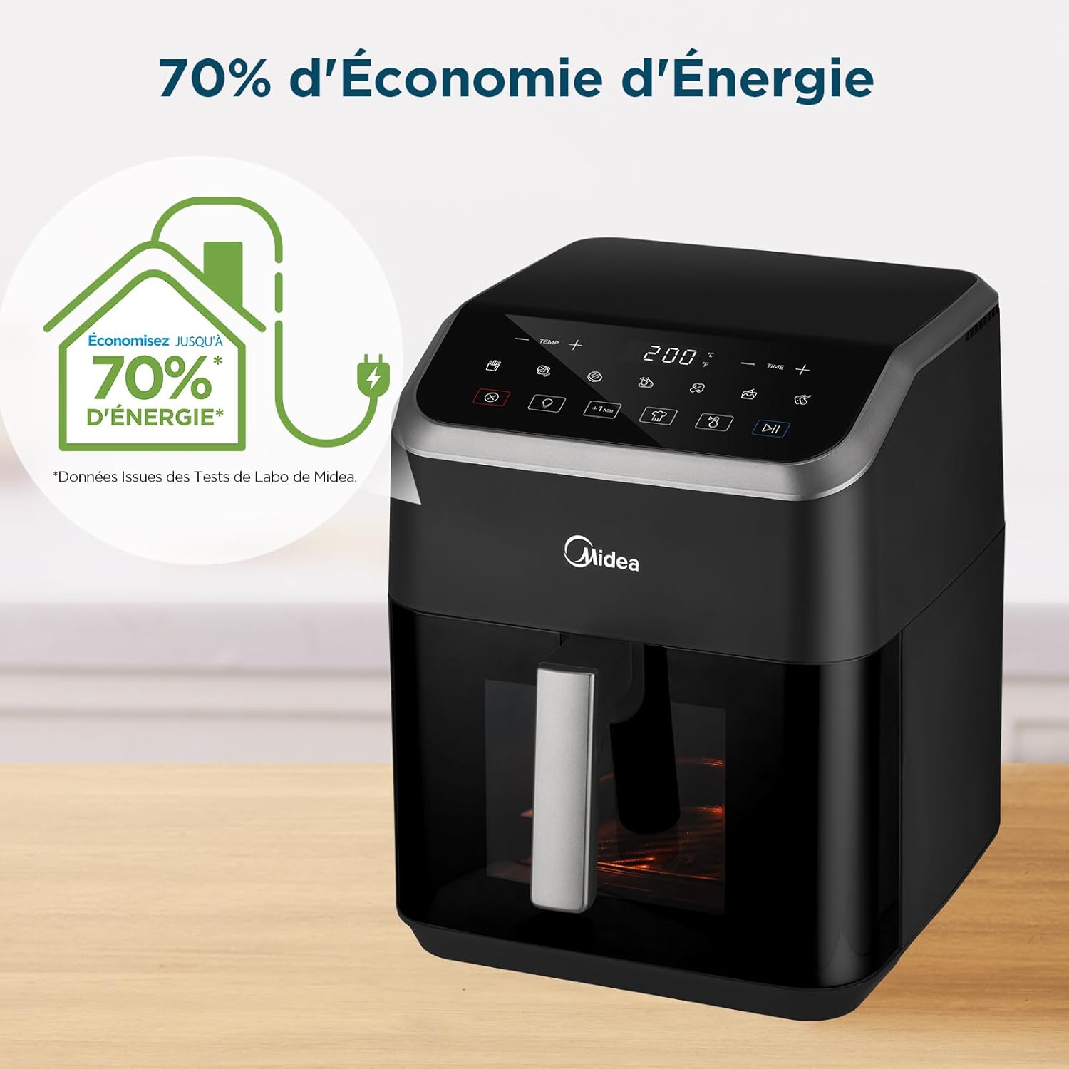 Midea Friggitrice ad aria calda 7L con Easy View - immagine 8