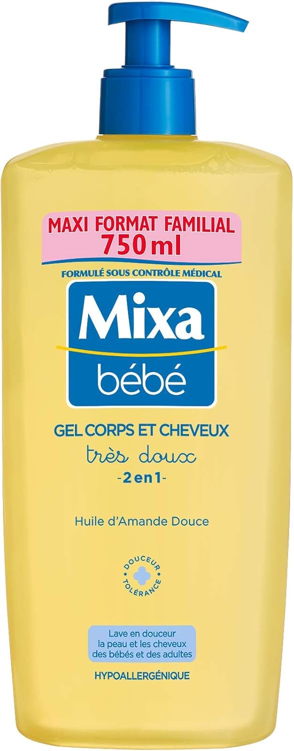 Mixa Gel Detergente Extra Dolce Corpo e Capelli 750ml - immagine 1