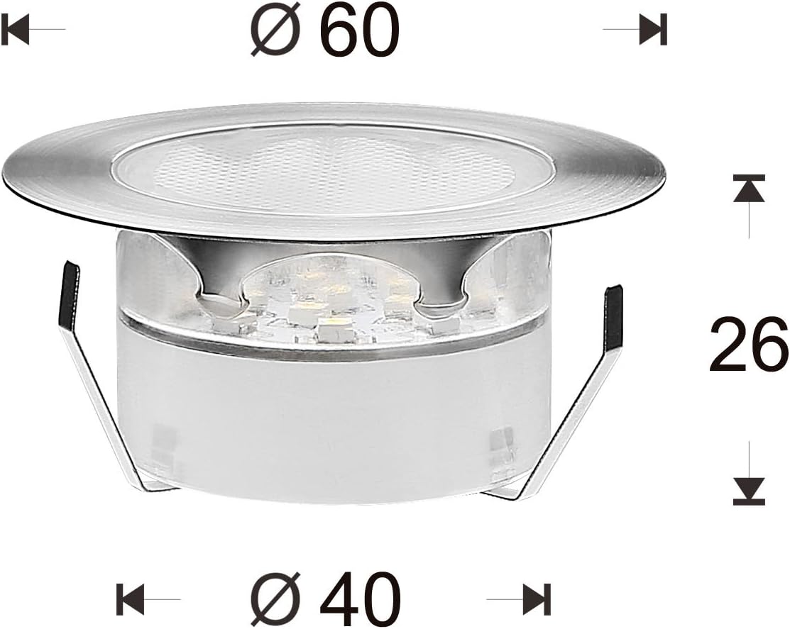 Qaca Illuminazione LED per terrazza e patio, 10 kit - immagine 3