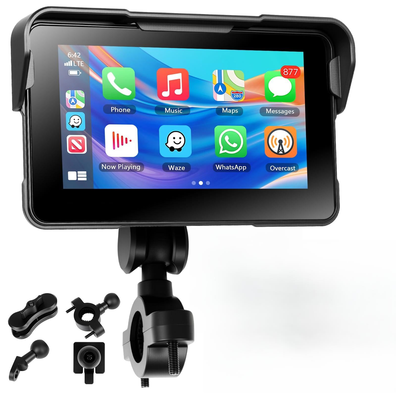 Schermo Carplay Moto 5" Touchscreen con Android Auto