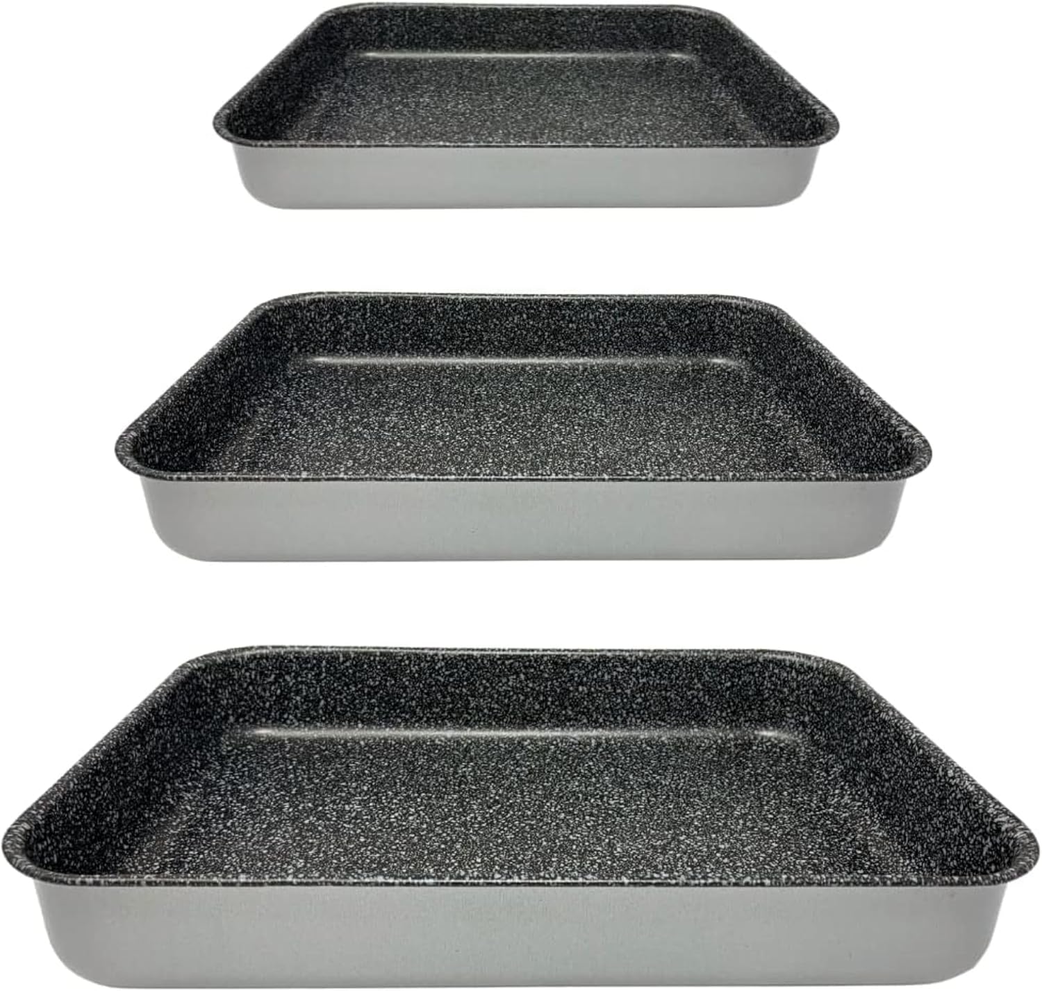 Namai - Set 3 Teglie Forno Antiaderente in Alluminio