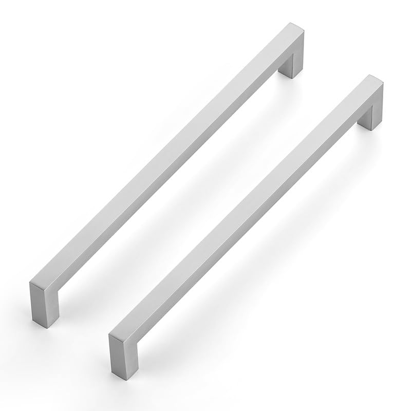 Ravinte 25 Maniglie per Armadi 256mm in Acciaio Inox Argento