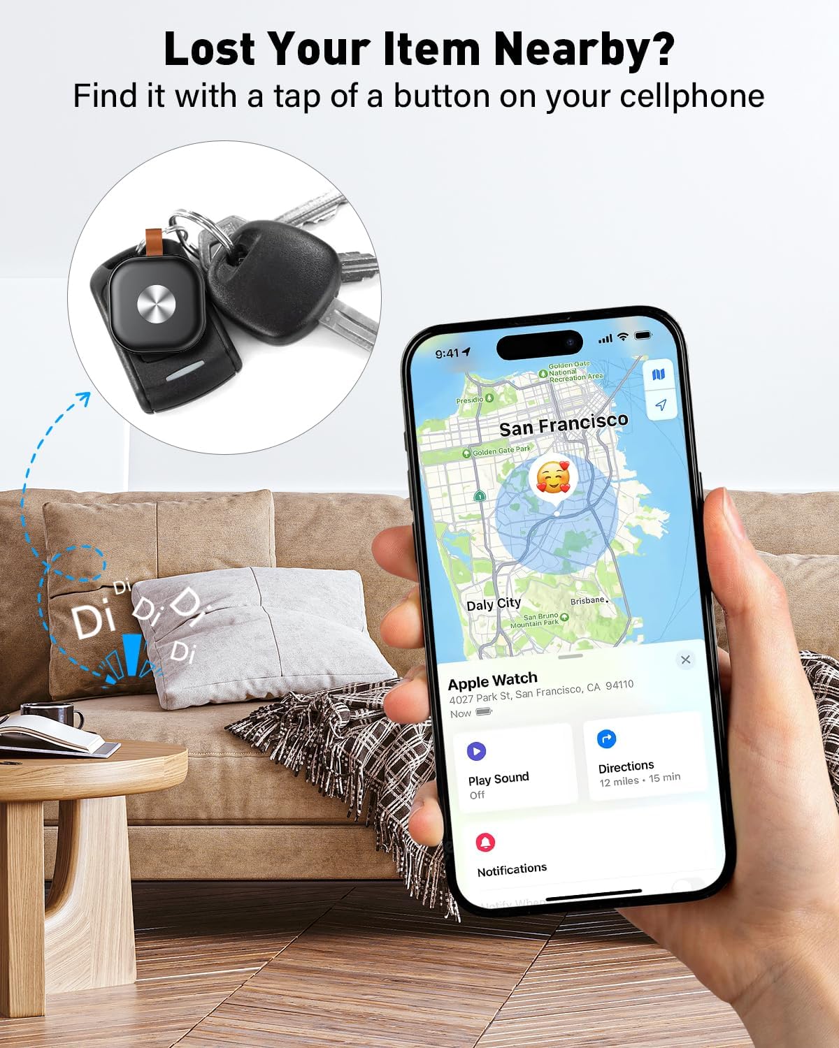 Tracker Tag Bluetooth 4 pezzi - Compatibile con Dov'è - immagine 3