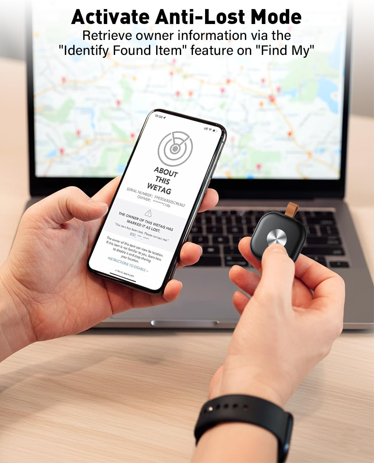 Tracker Tag Bluetooth 4 pezzi - Compatibile con Dov'è - immagine 6