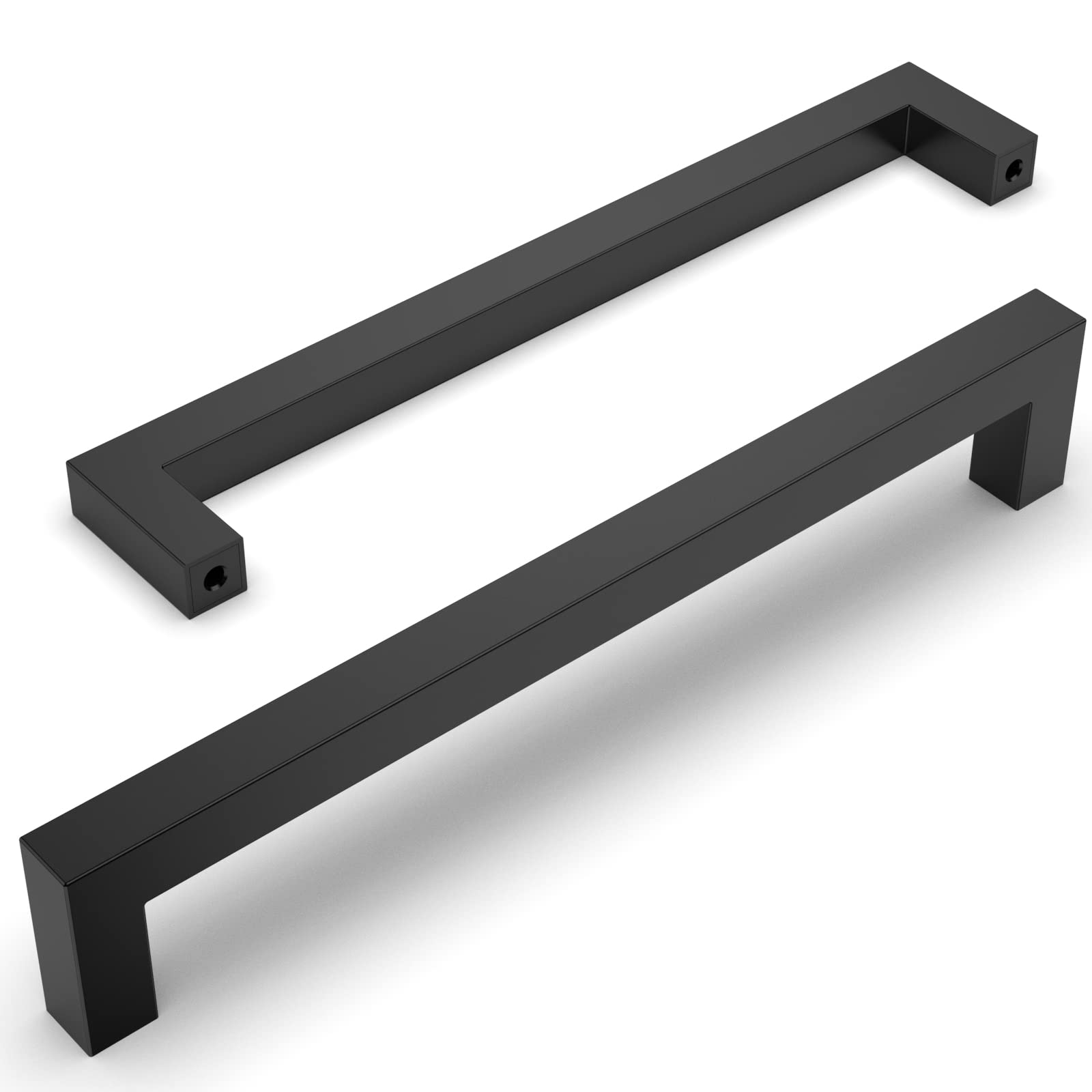 Amerdeco 20 Maniglie per Mobili Cucina Nero 192mm