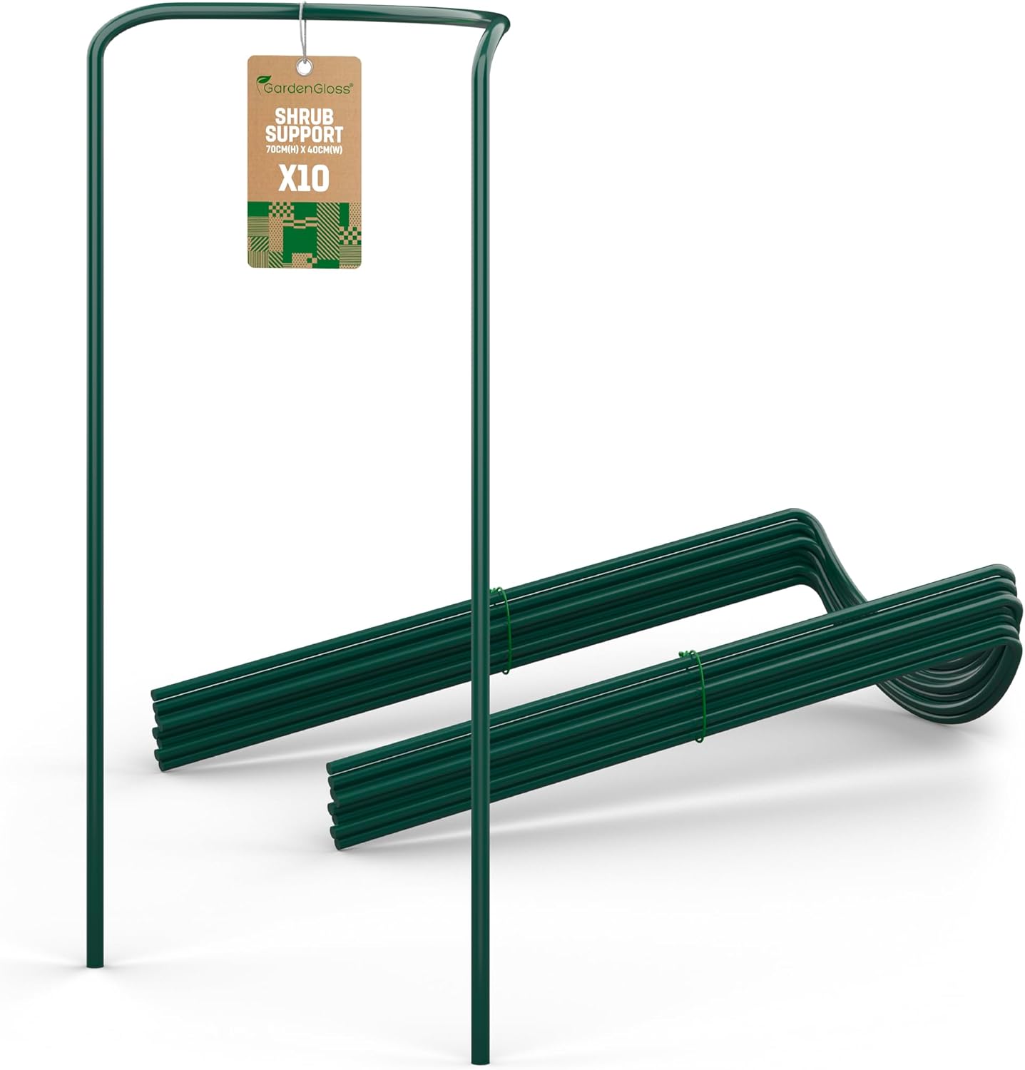 Gardengloss® Supporti per Arbusti 70x40cm (10 Pezzi) - immagine 1