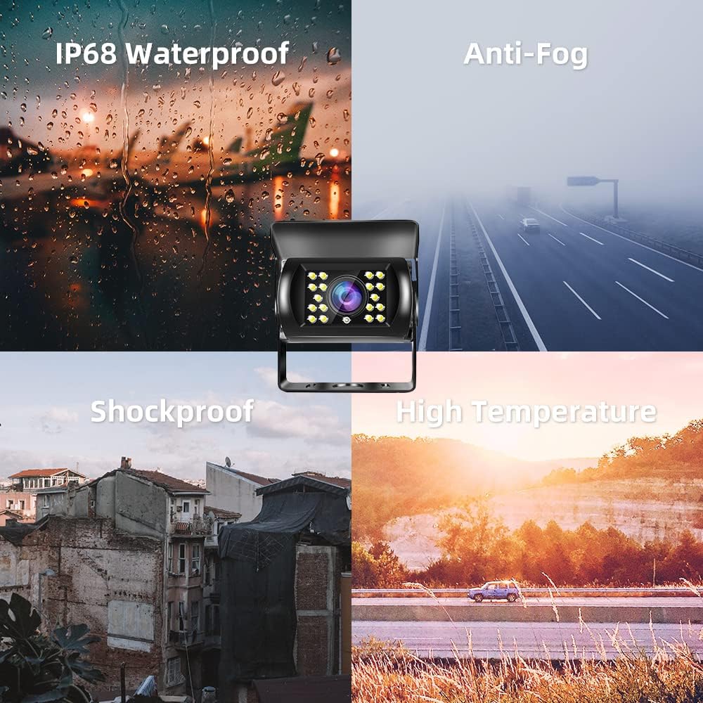 Telecamera Retromarcia Auto con Monitor 7 Pollici e Cavo - immagine 4