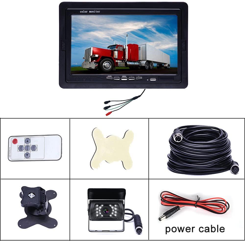 Telecamera Retromarcia Auto con Monitor 7 Pollici e Cavo - immagine 7