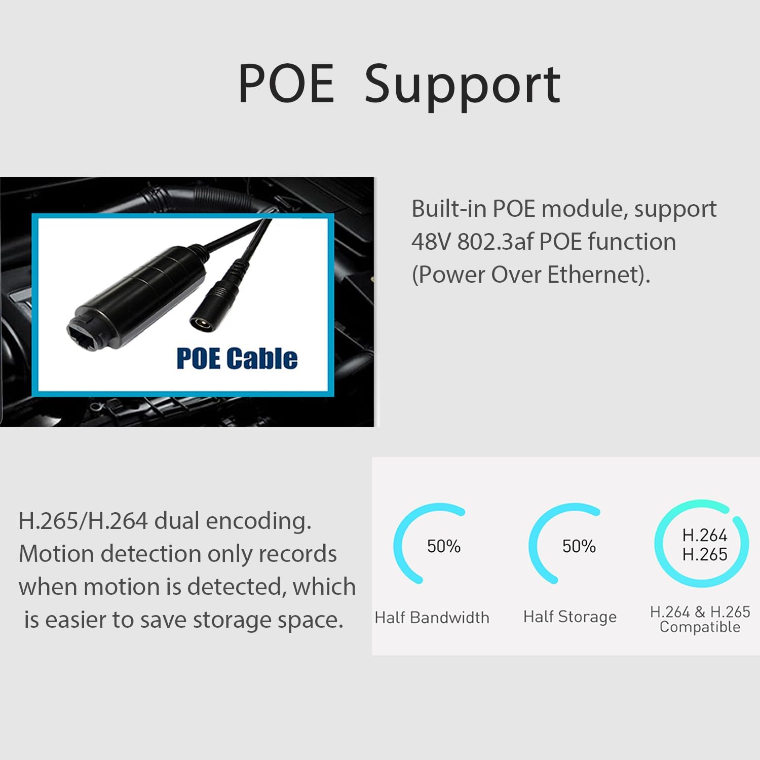 Revodata 5MP POE Telecamera IP Sicurezza Interni con Microfono - immagine 4