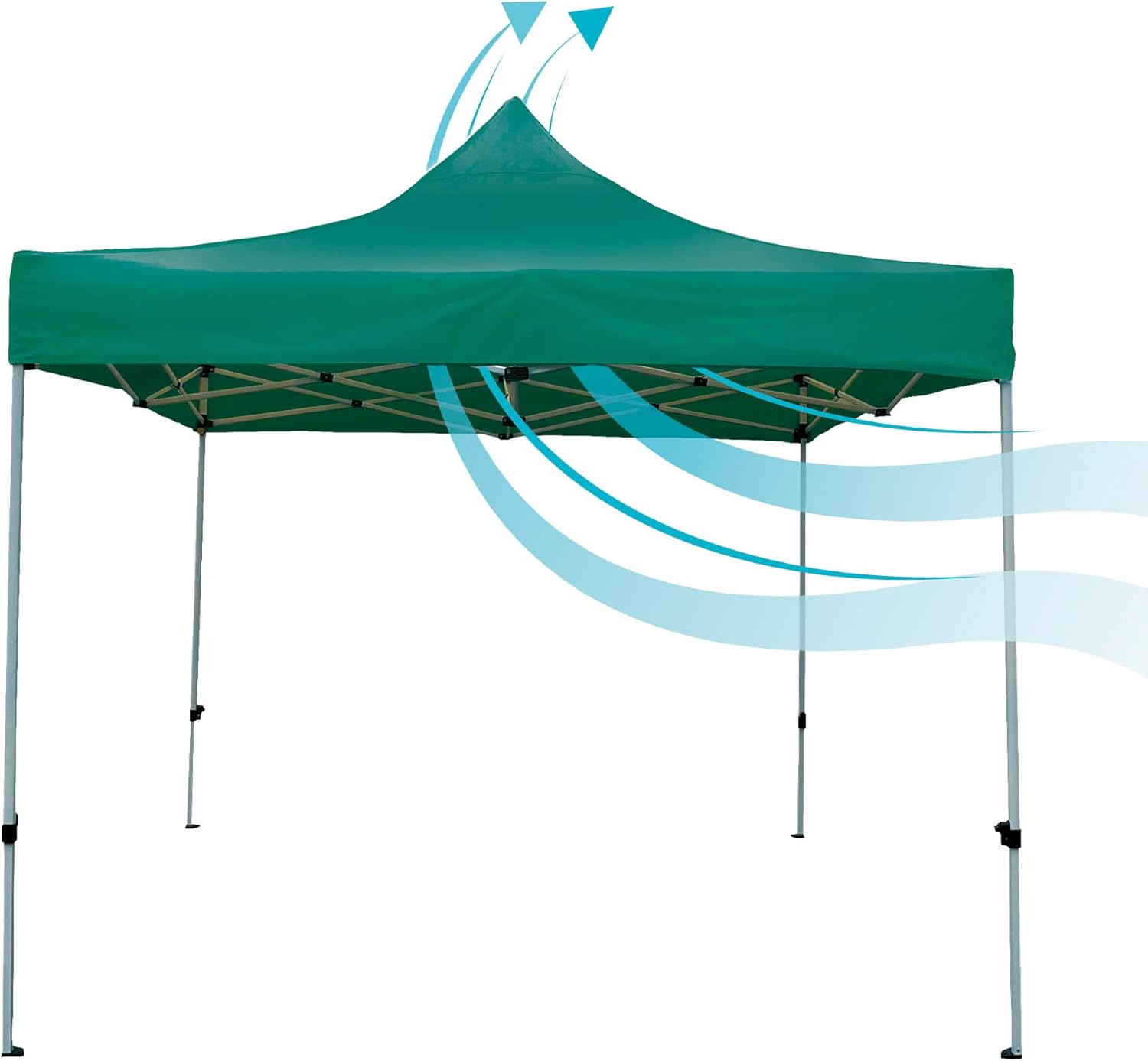 Aktive 61139 - Gazebo Pieghevole 3x3m, Verde - immagine 3