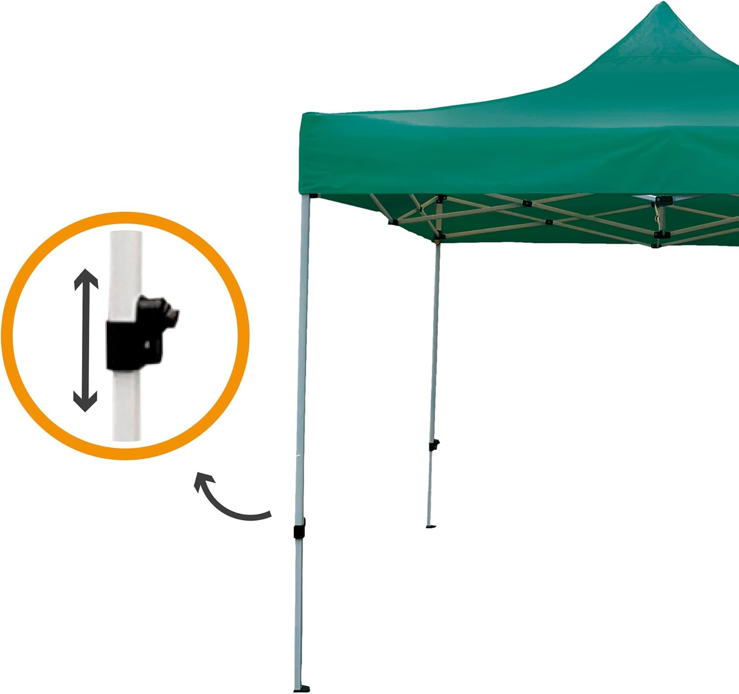 Aktive 61139 - Gazebo Pieghevole 3x3m, Verde - immagine 6