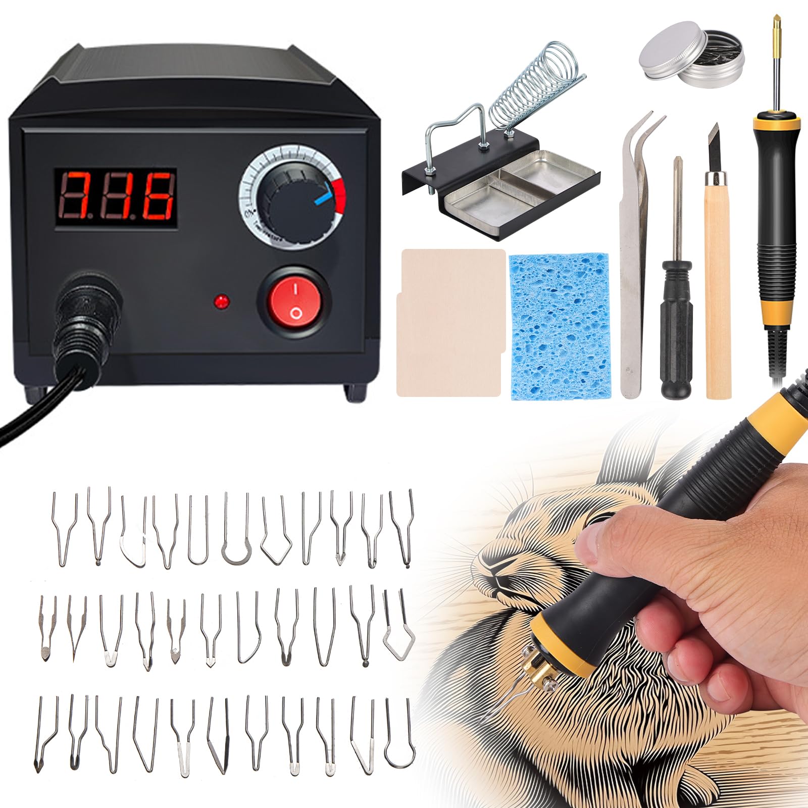 Macchina per Pirografia 60W con Temperatura Regolabile