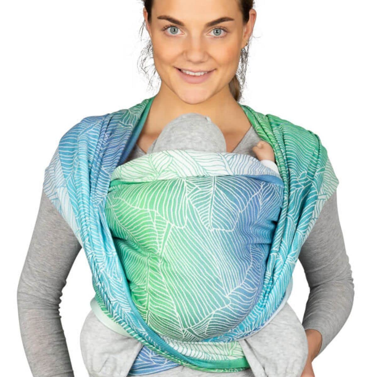 Hoppediz Fascia per Bebè Tessuta 5,40m, Grenada Crema