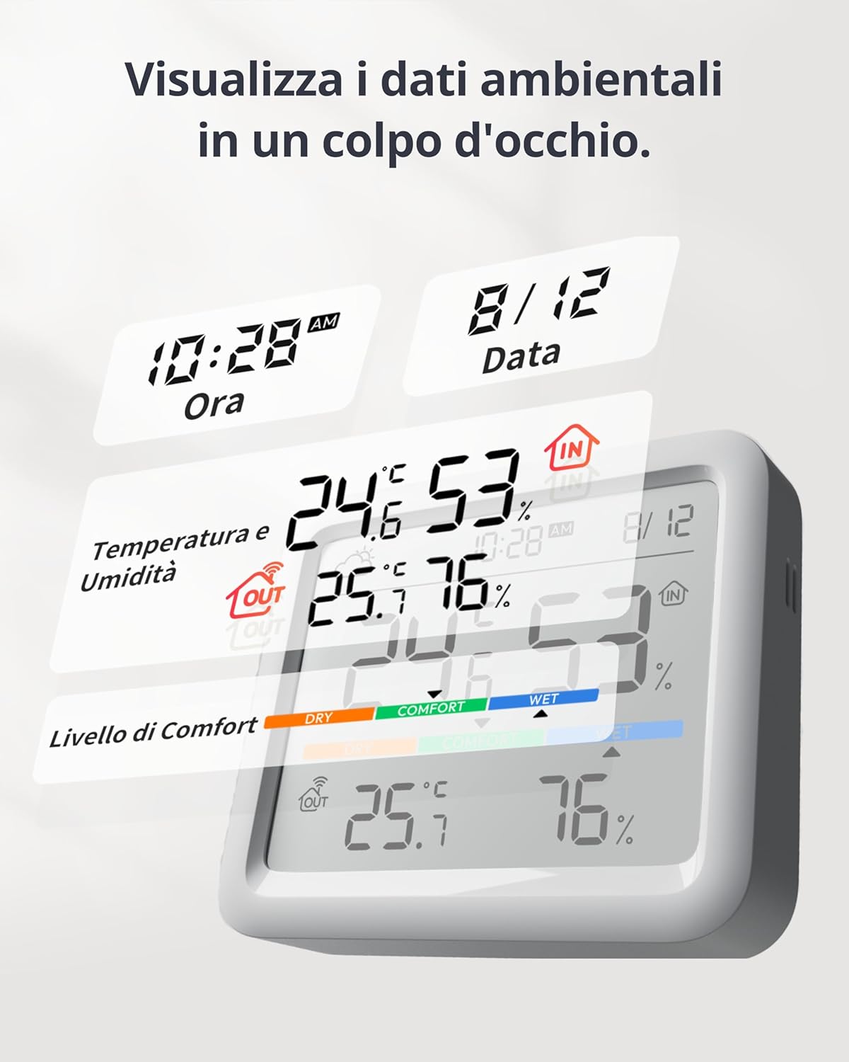 Switchbot Termometro e Igrometro Bluetooth 120m - immagine 2