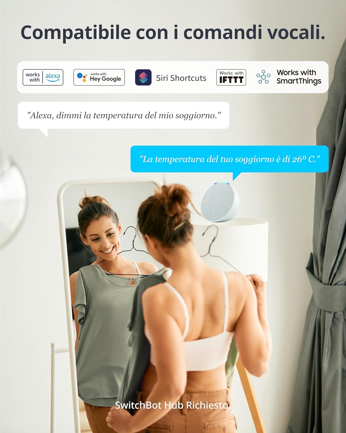 Switchbot Termometro e Igrometro Bluetooth 120m - immagine 8