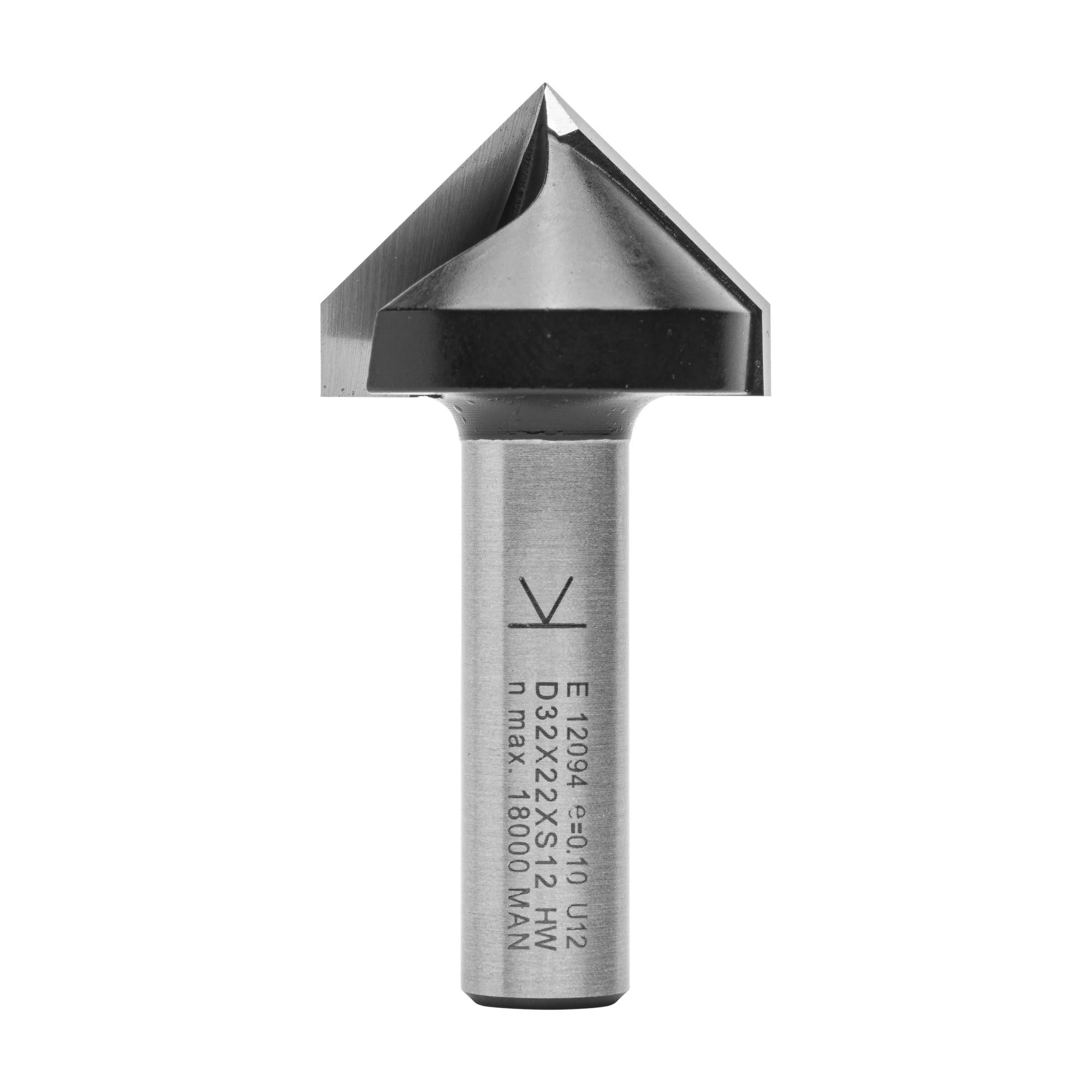 Ent 12094 Punte Fresa Diritte a V per Incisione