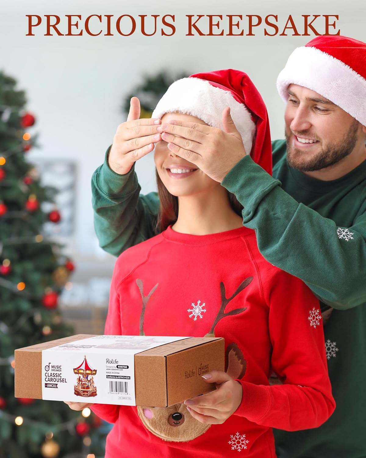 Rolife Puzzle 3D in Legno Carousel Scatola Musicale - immagine 6