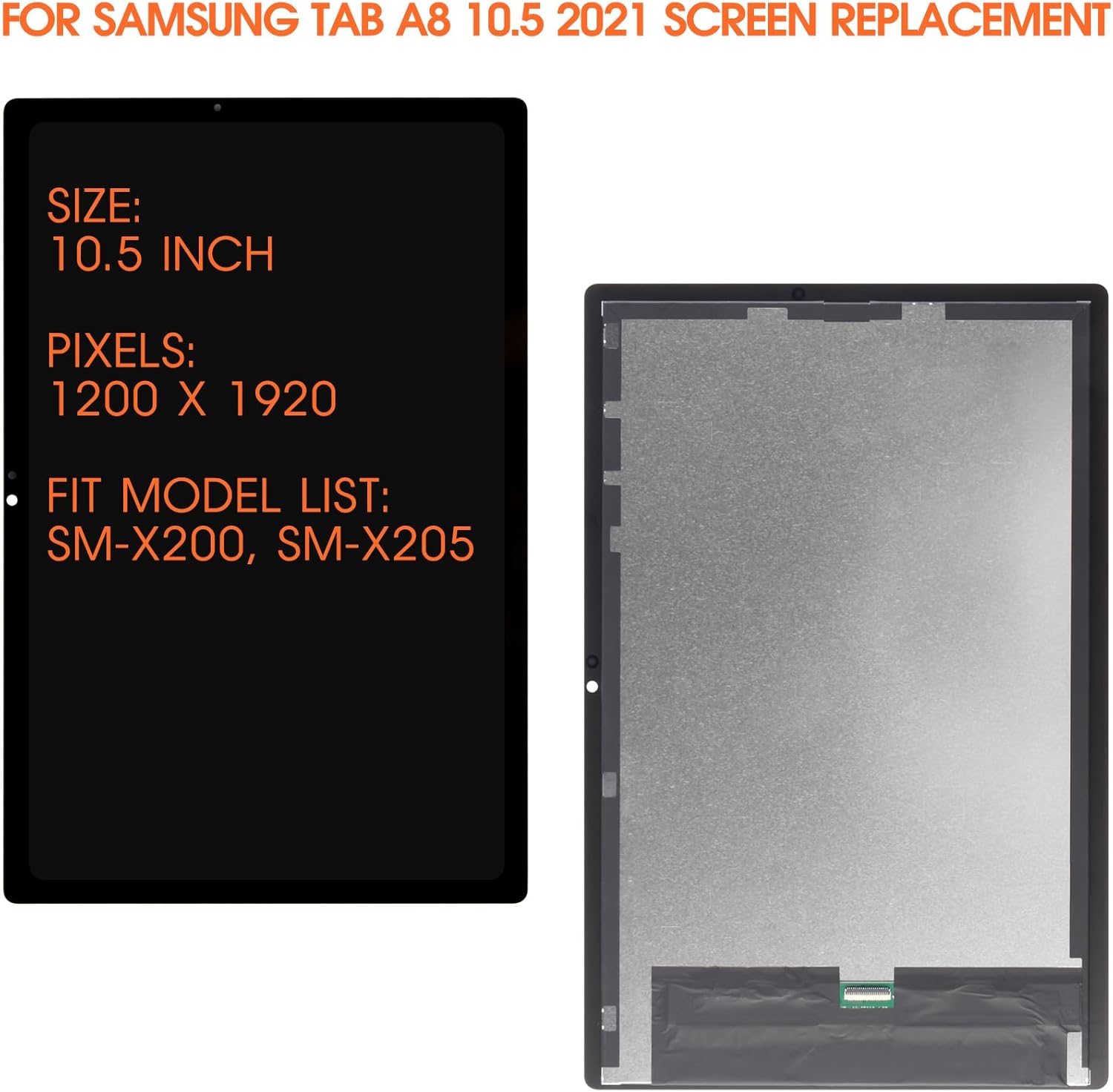 SM-X200 Display LCD per Samsung Galaxy Tab A8 2021 10.5" - immagine 2