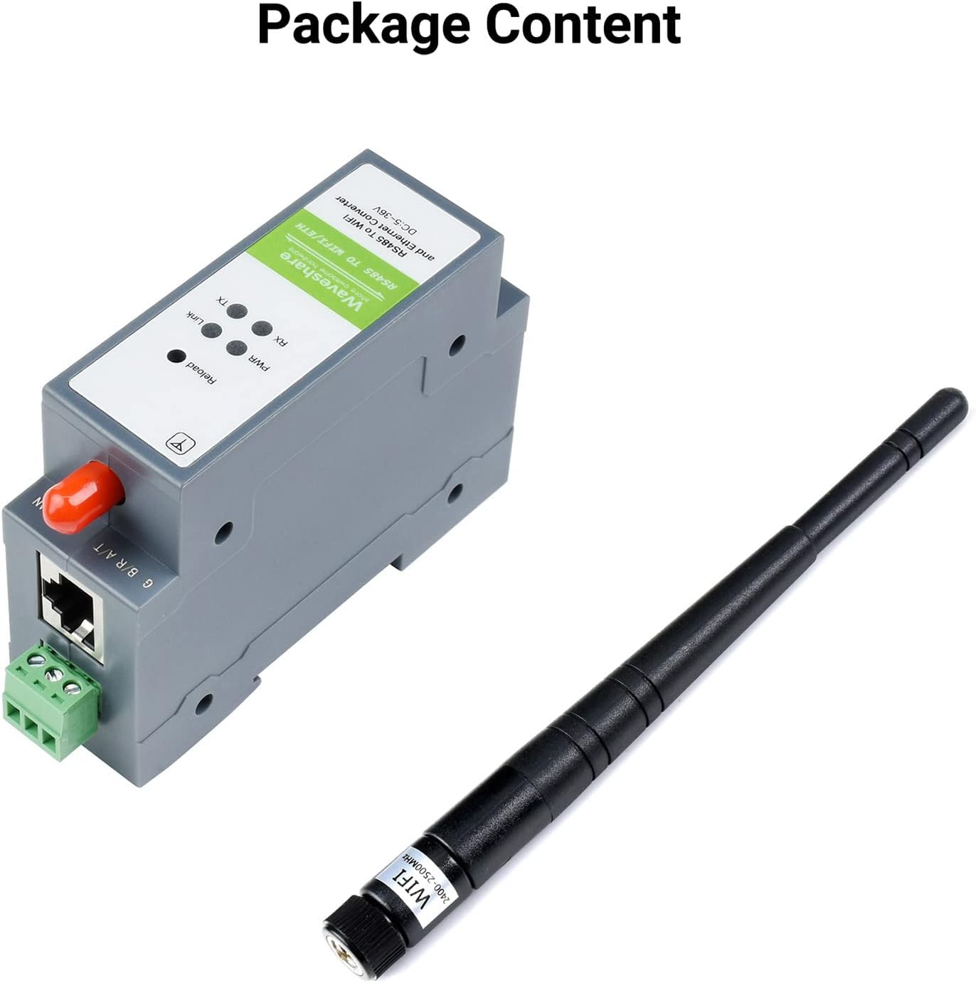 Waveshare RS485 to WiFi/Ethernet Module - Serial Server - immagine 2