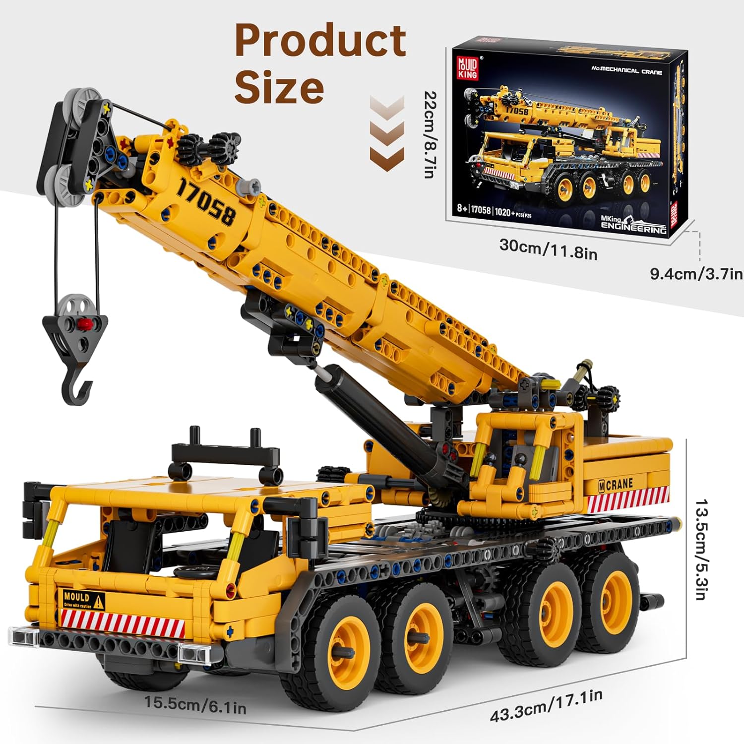 Mould King 17058 Technics Gru Meccanica - 997 Pezzi - immagine 3