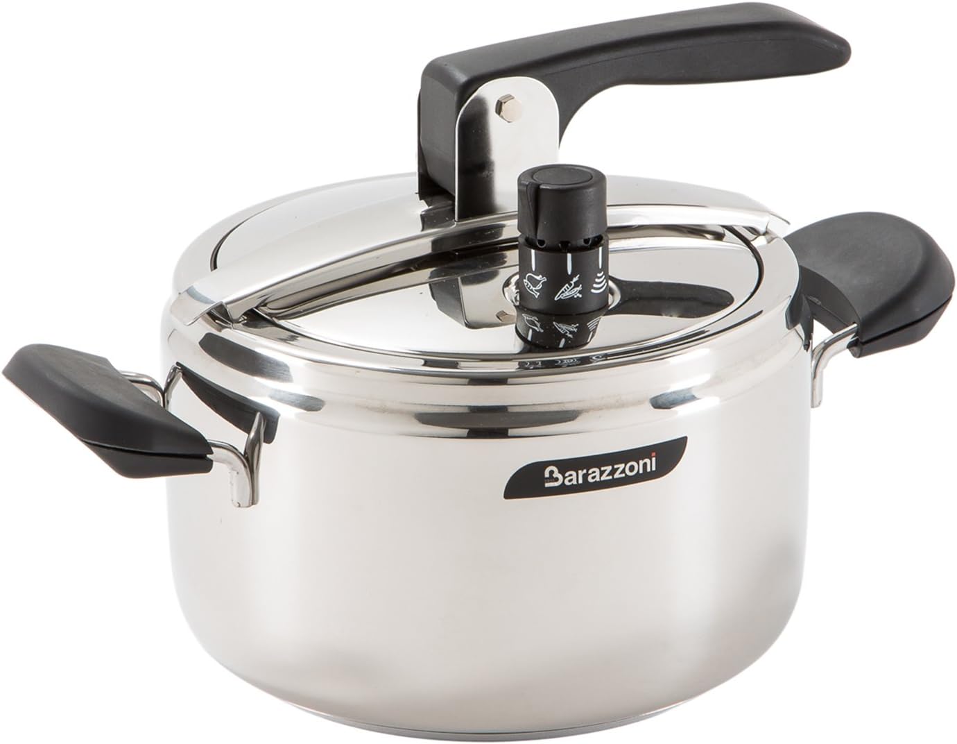 Barazzoni Pentola a Pressione Rapida 5lt, Argento - immagine 1