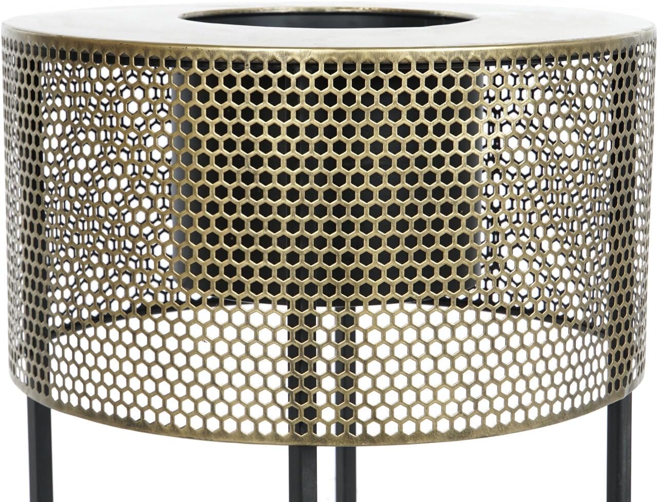 MACETERO SET 2 METAL 33X33X67 NEGRO - immagine 3