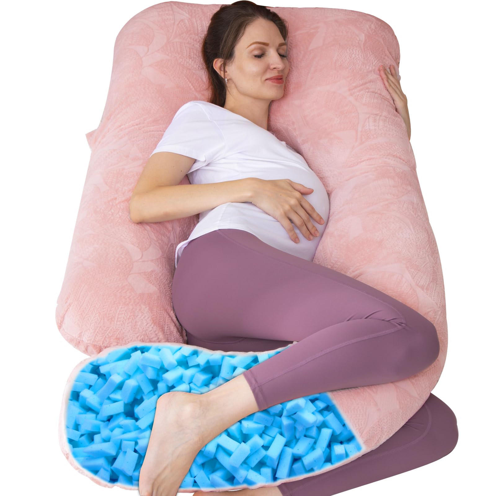 Cuscino Gravidanza a U per Tutto il Corpo 140 cm