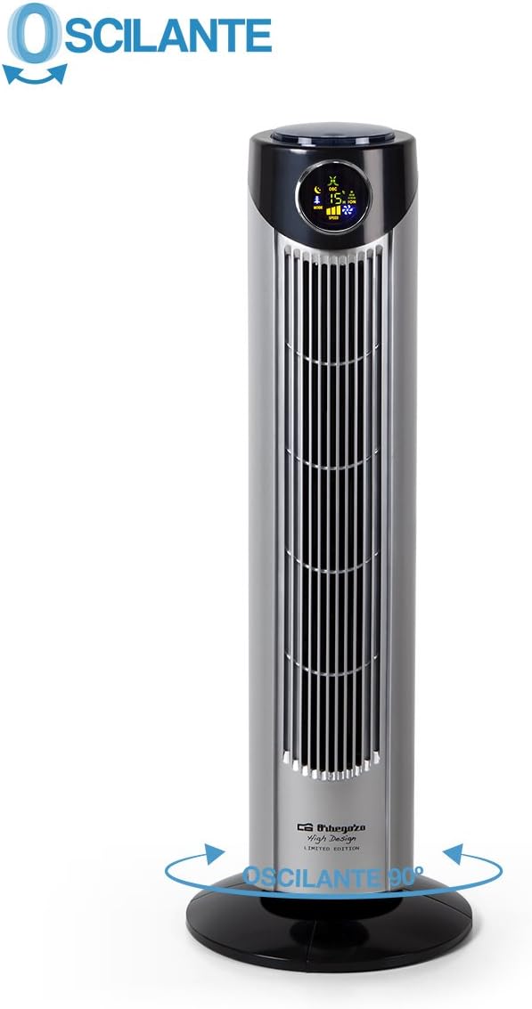 Orbegozo TWM 1009 - Ventilatore a Torre Ionico 60W, Nero - immagine 3