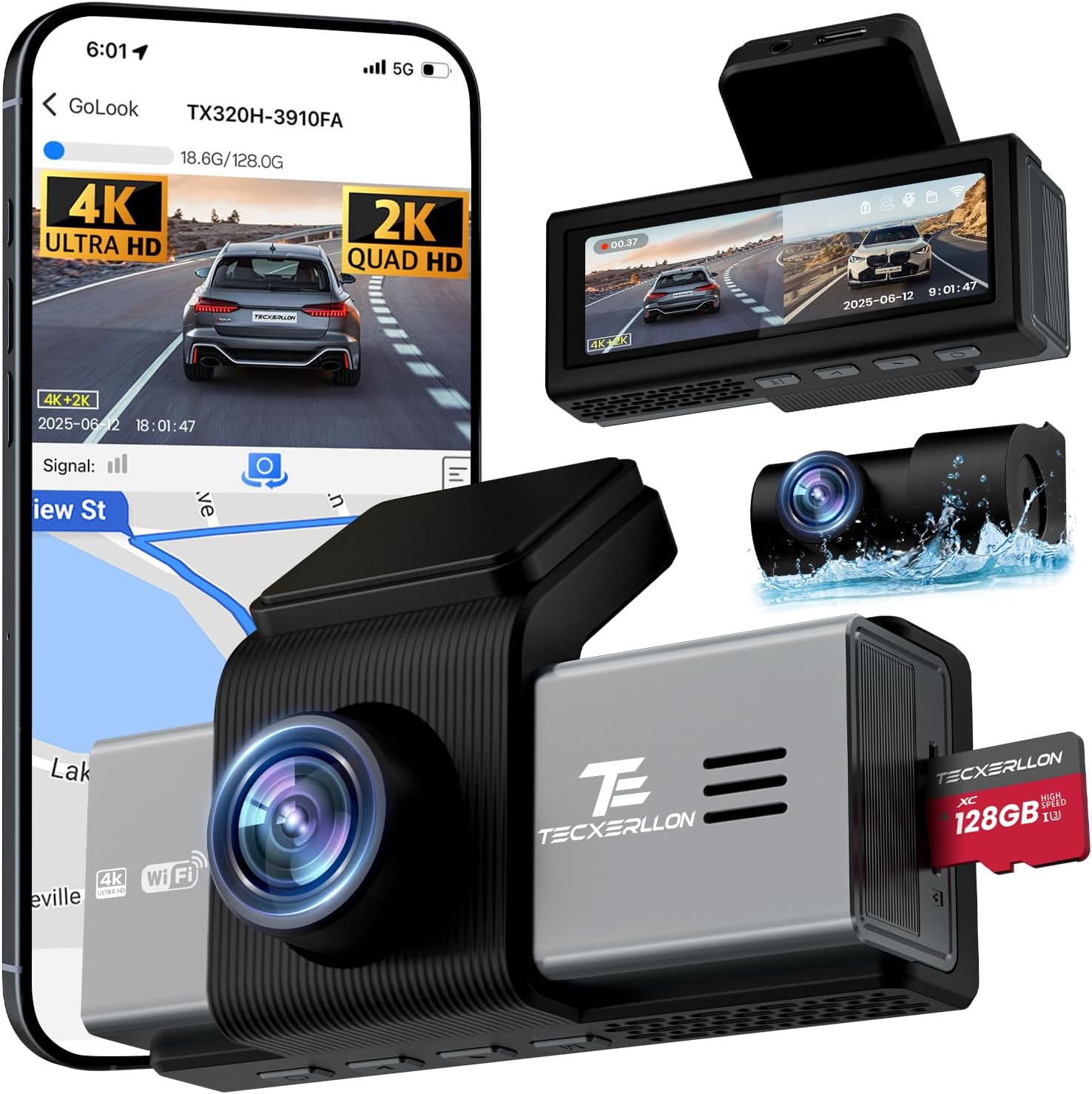 TECXERLLON Dash Cam RXZ-X6 - immagine 1