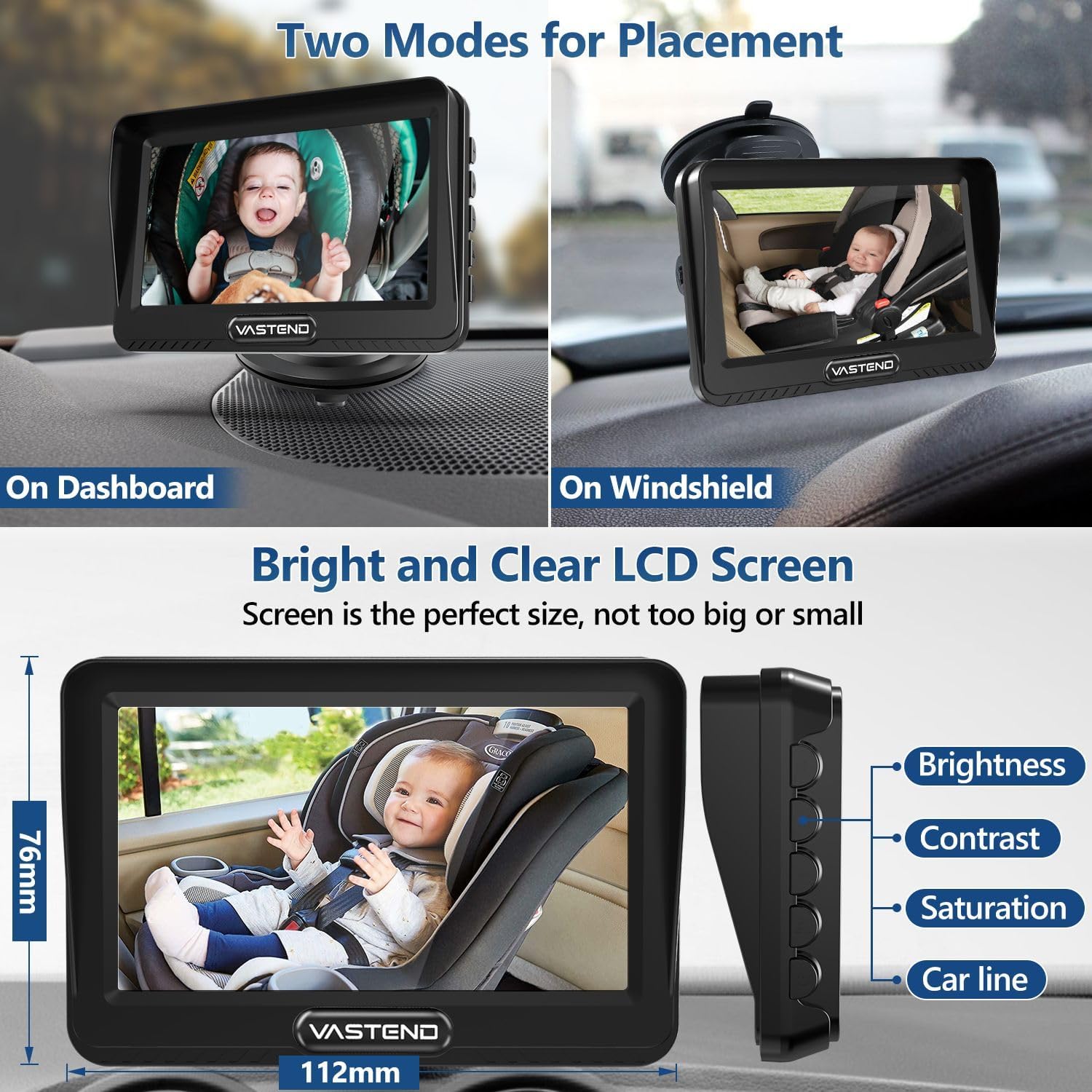 Videocamera Auto per Bambini 1080P con Monitor HD 4.3" - immagine 5
