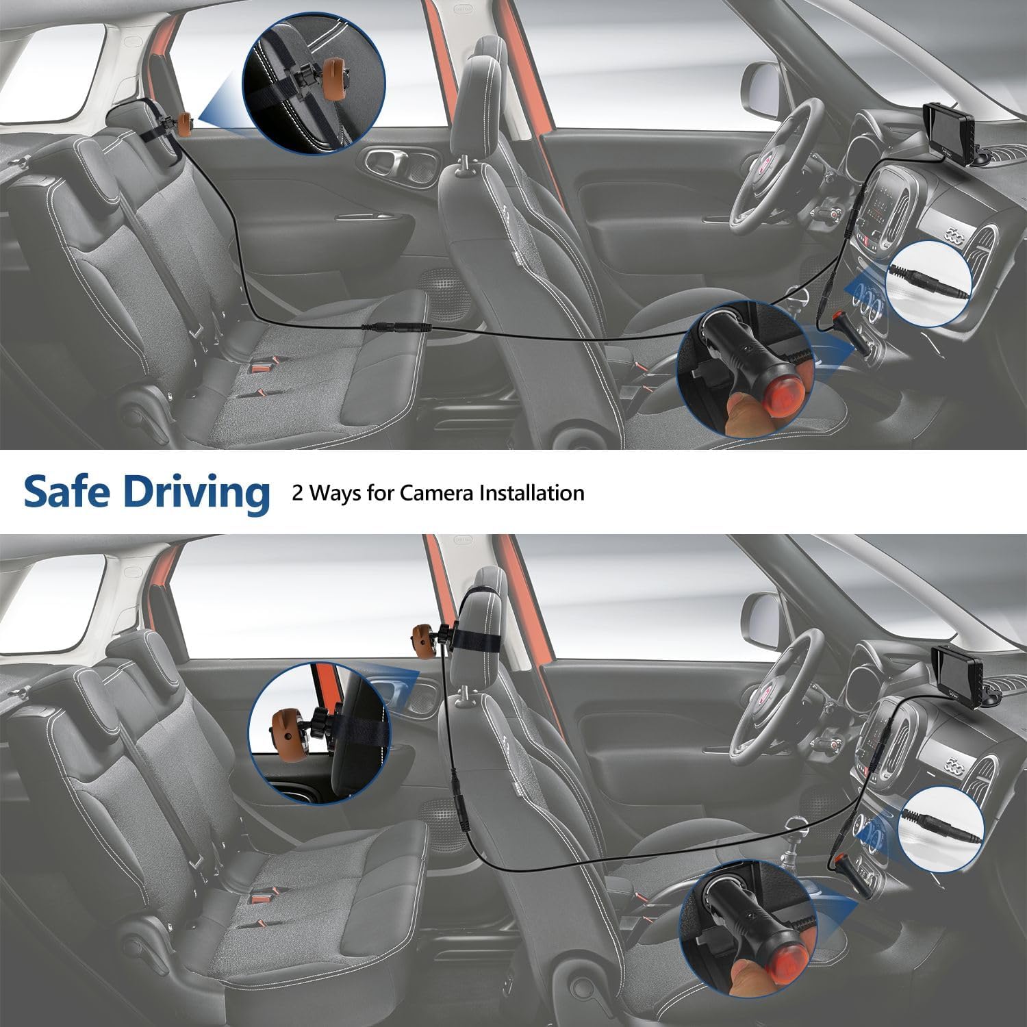 Videocamera Auto per Bambini 1080P con Monitor HD 4.3" - immagine 7