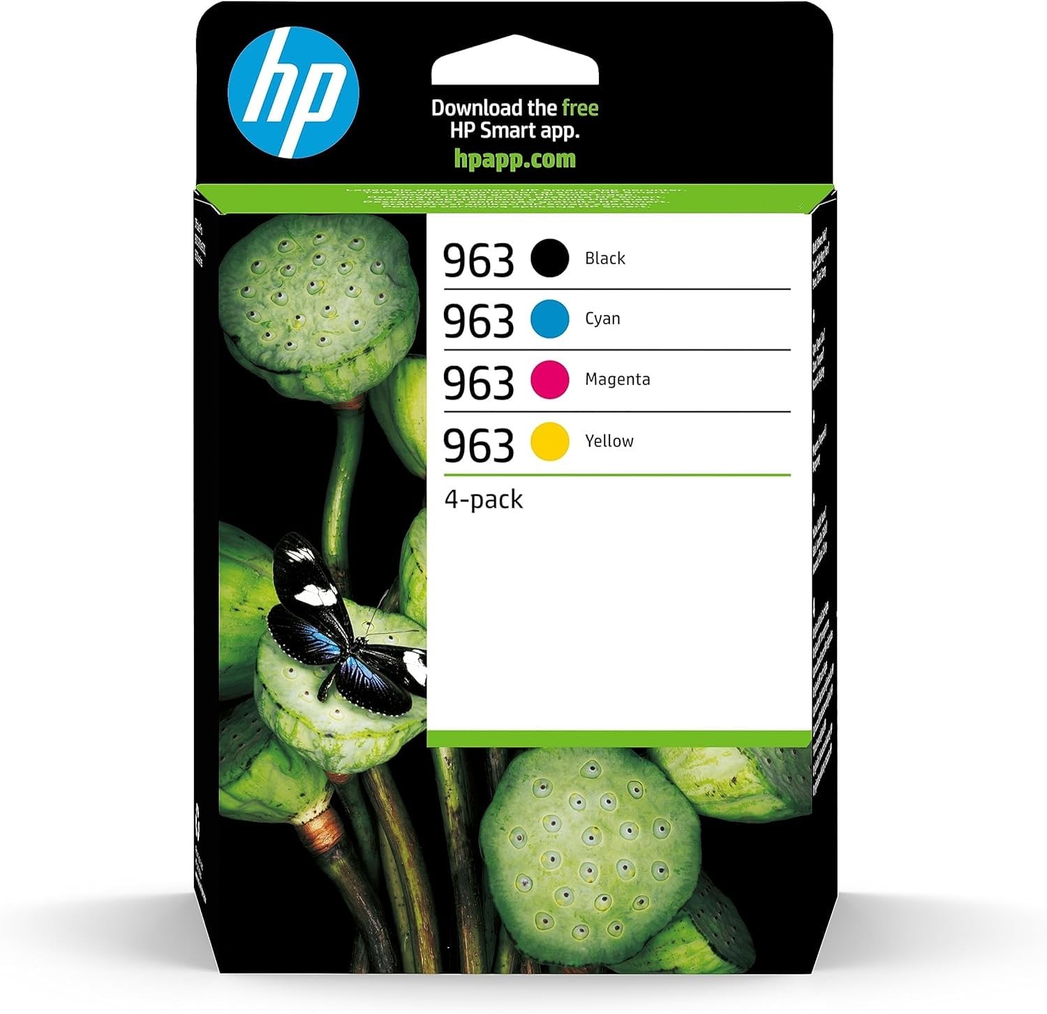 Hp 963 - Confezione 4 Cartucce Originali (Nero, Ciano, Giallo, Magenta)